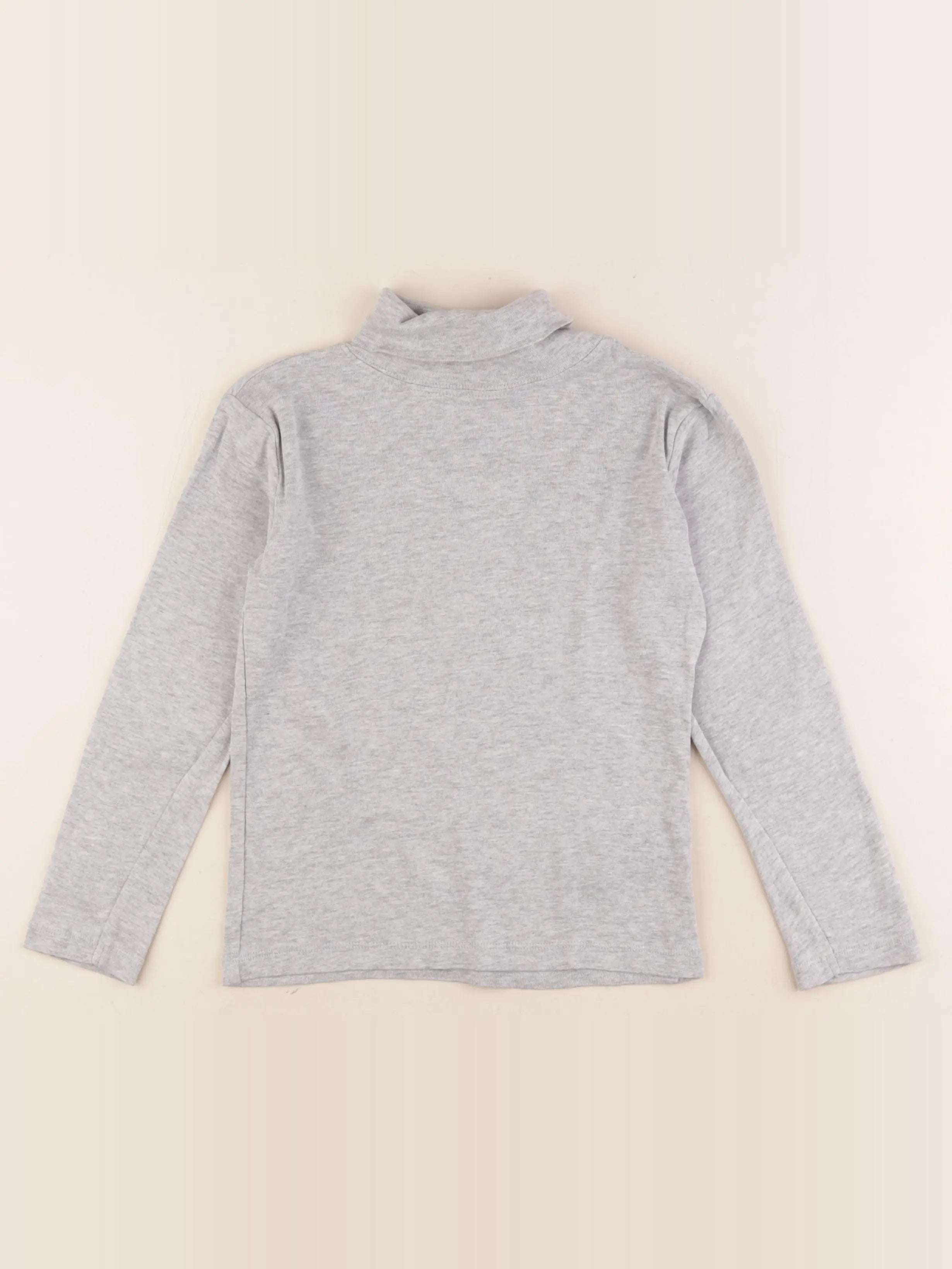Vertbaudet - sous-pull gris - 8 ans