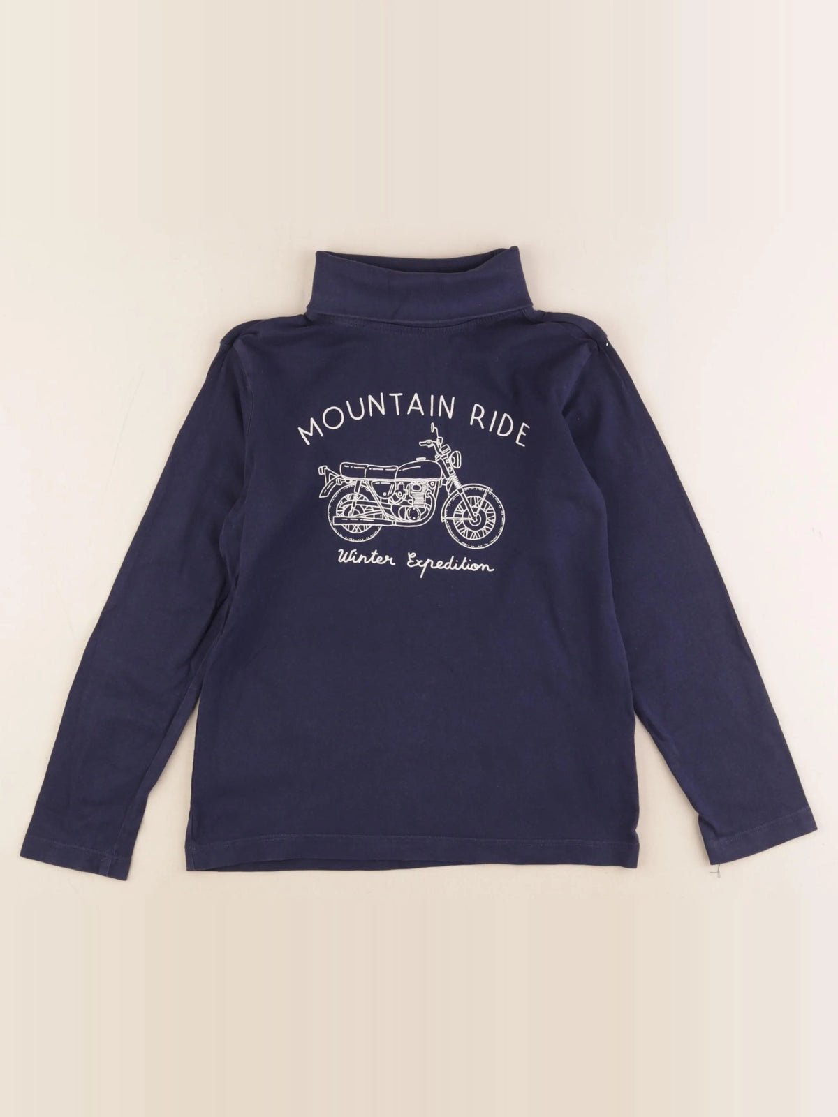 Vertbaudet - sous-pull bleu - 8 ans