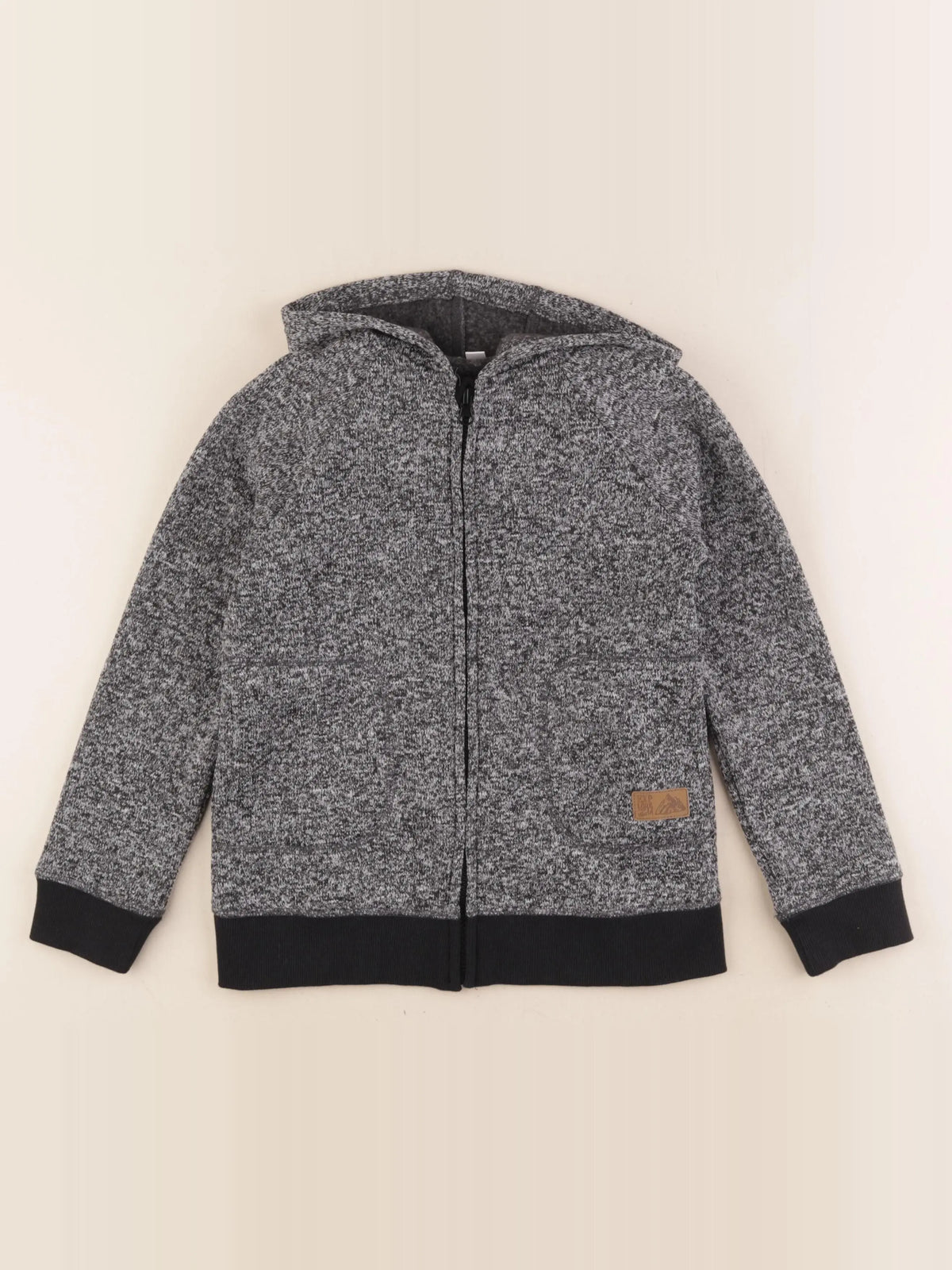 Vertbaudet - gilet gris - 8 ans