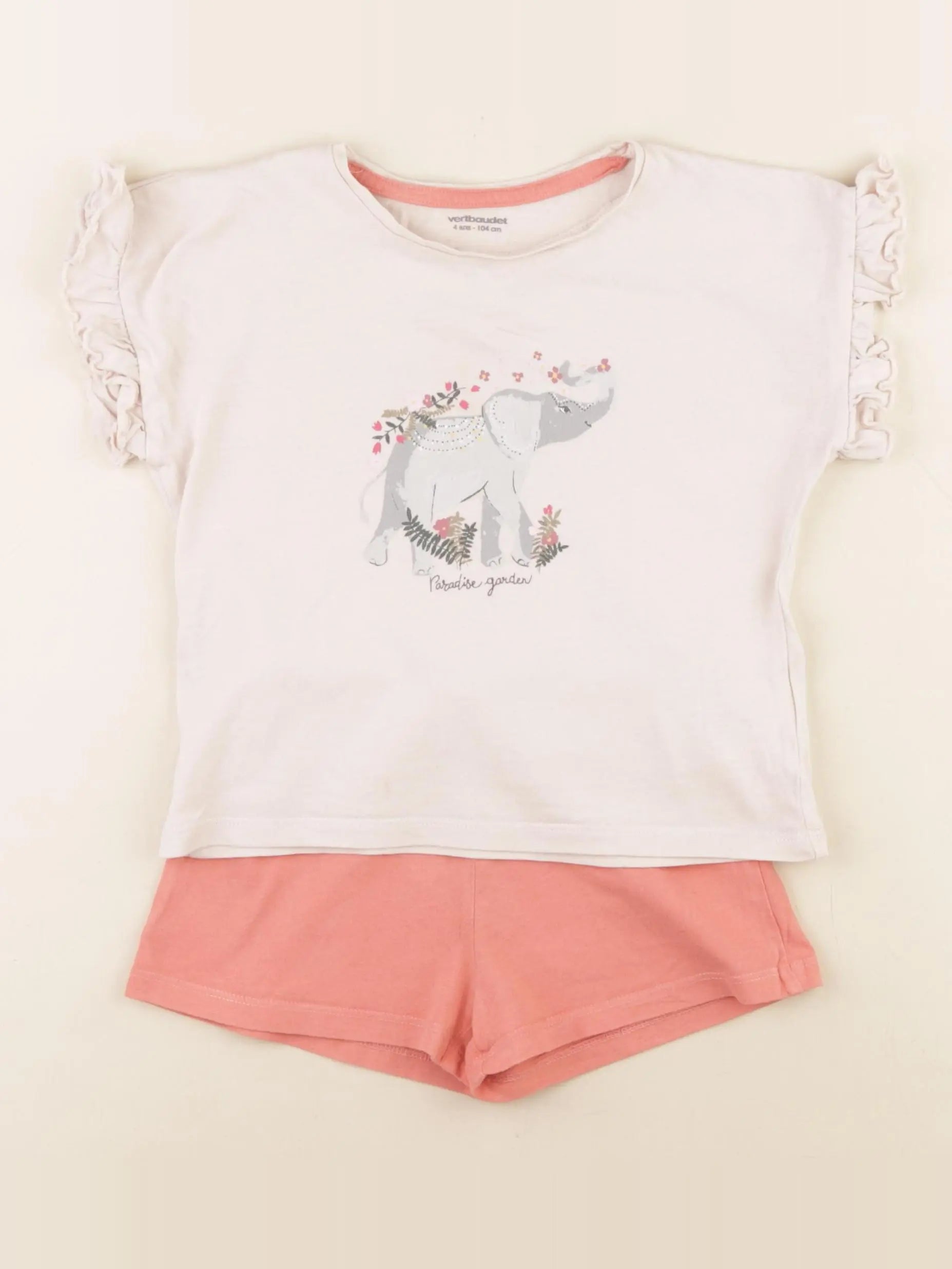 Vertbaudet - pyjama coton multicolore - 4 ans