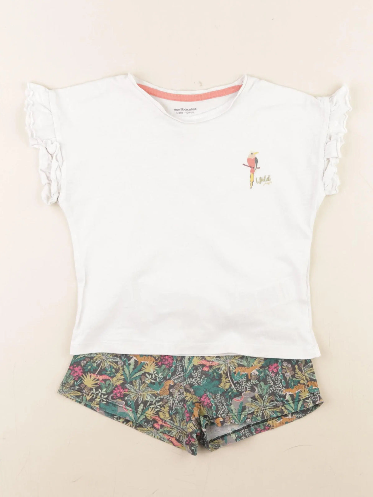 Vertbaudet - pyjama coton multicolore - 4 ans