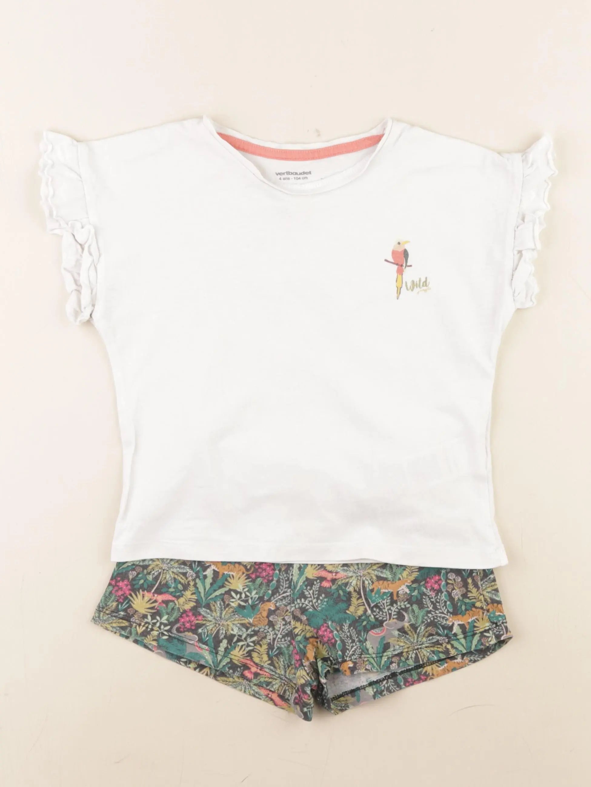 Vertbaudet - pyjama coton multicolore - 4 ans