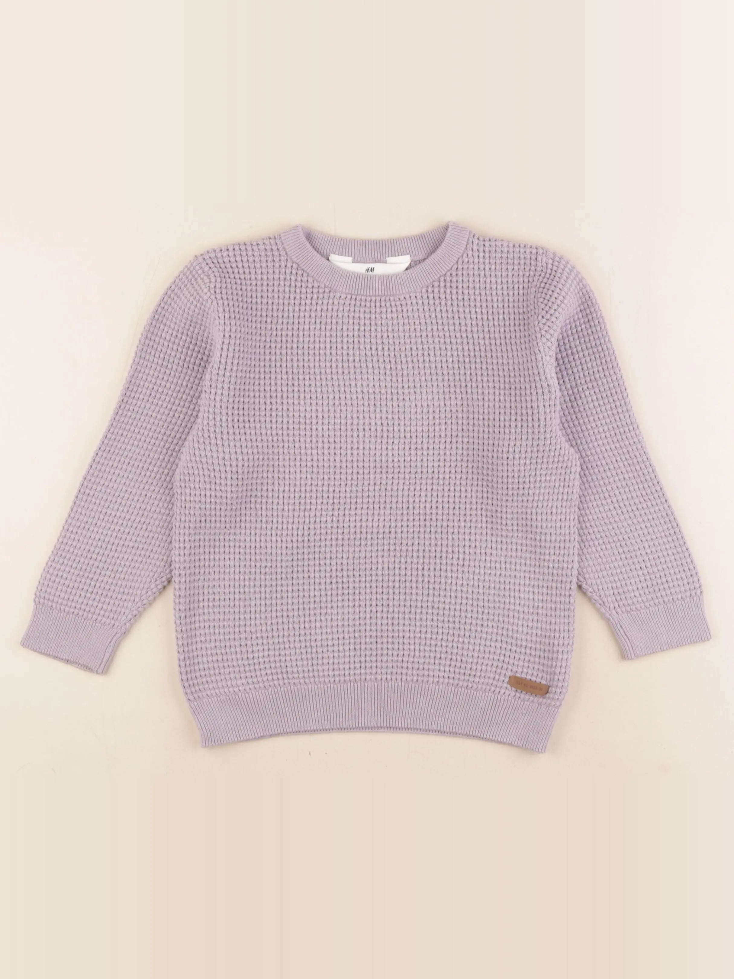 H&M - pull violet - 2/4 ans