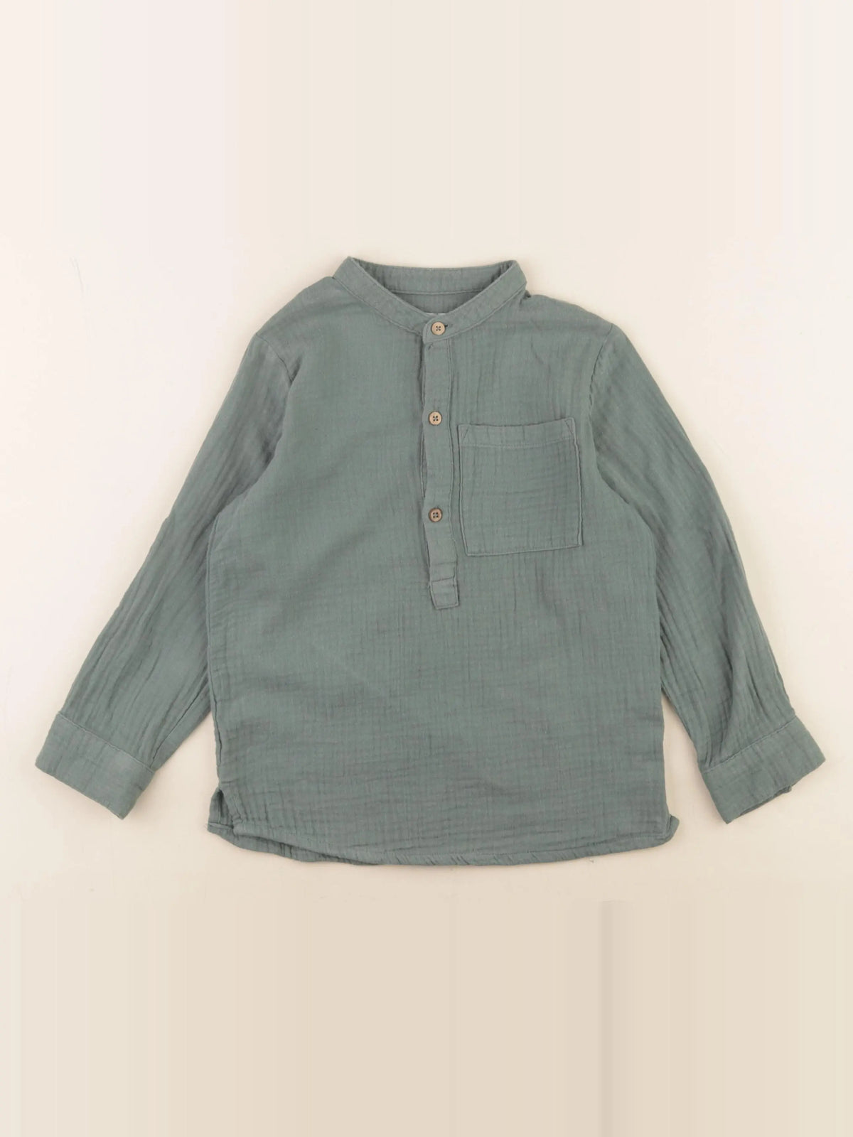 Vertbaudet - chemise vert - 6 ans
