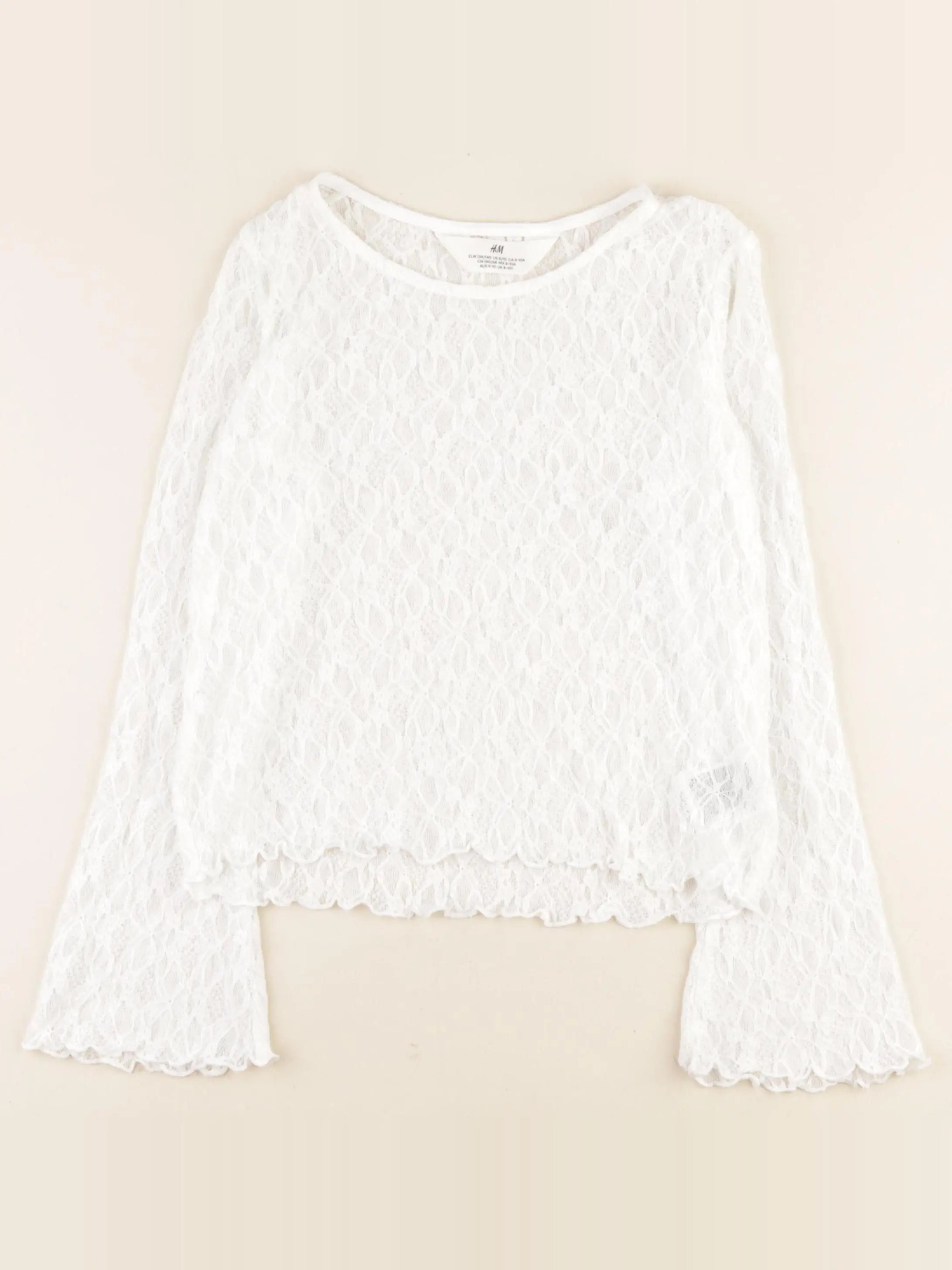 H&M - tee-shirt blanc - 8/10 ans