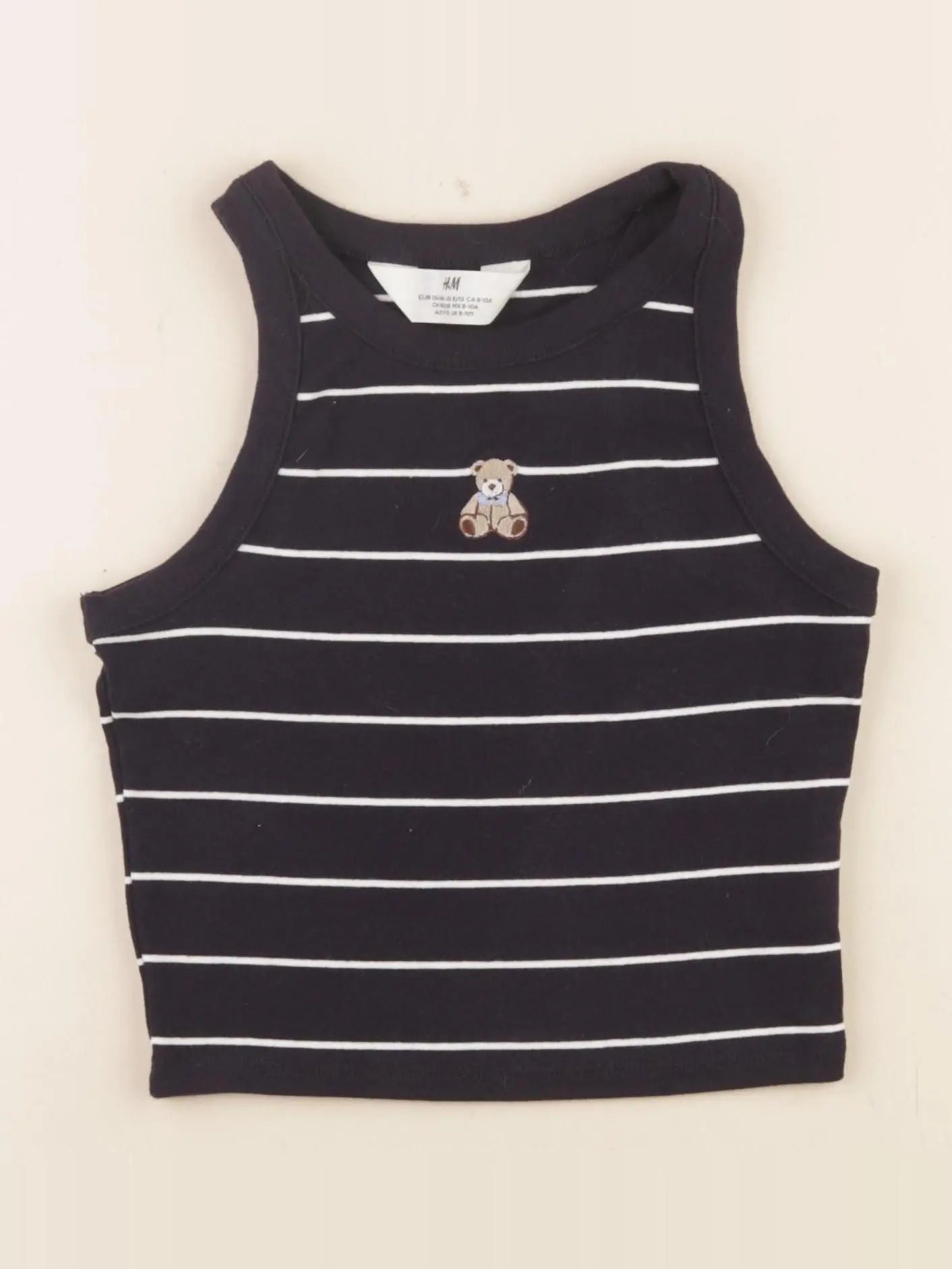 H&M - débardeur bleu - 8/10 ans