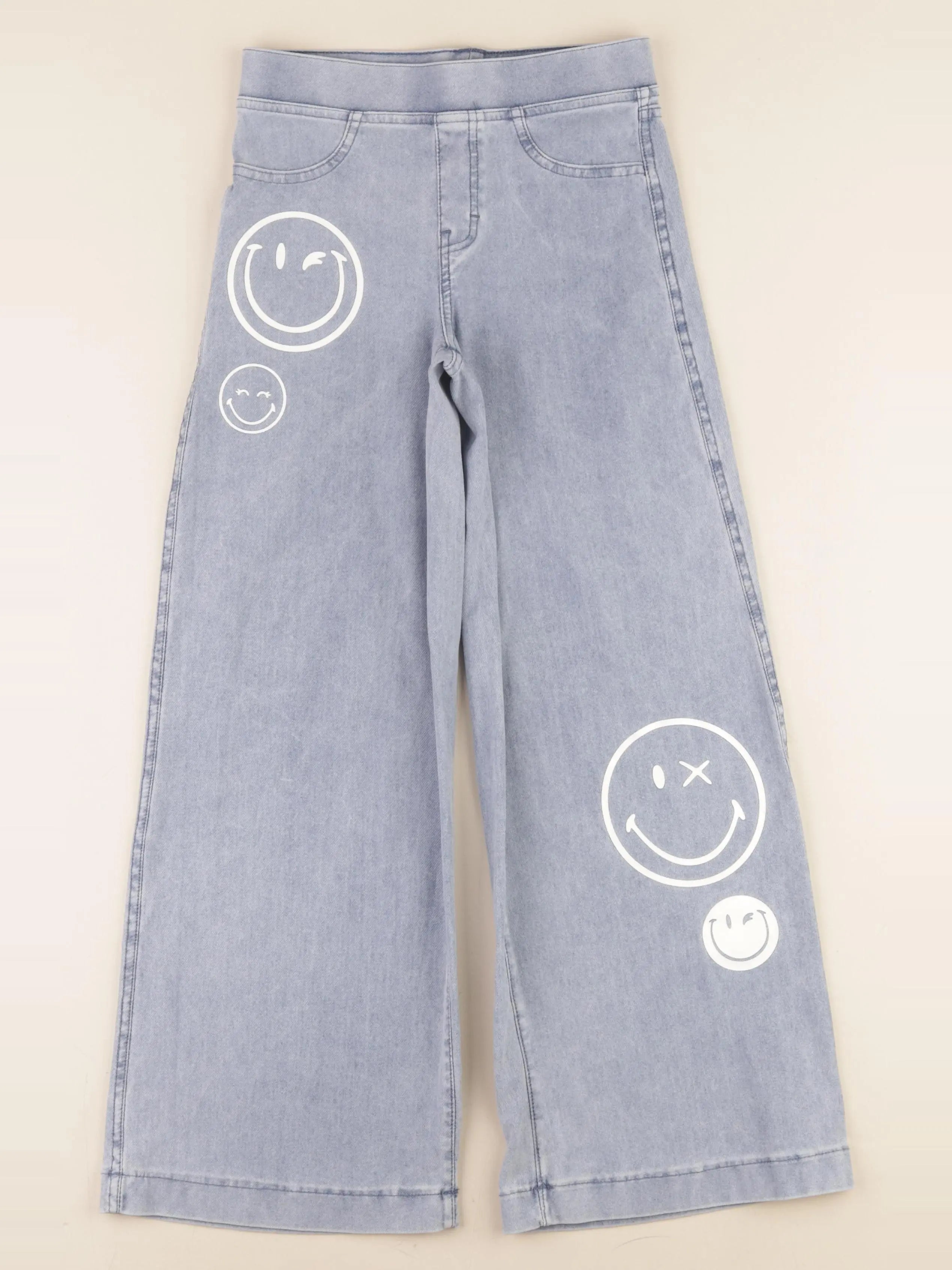 H&M - jegging bleu - 8/9 ans