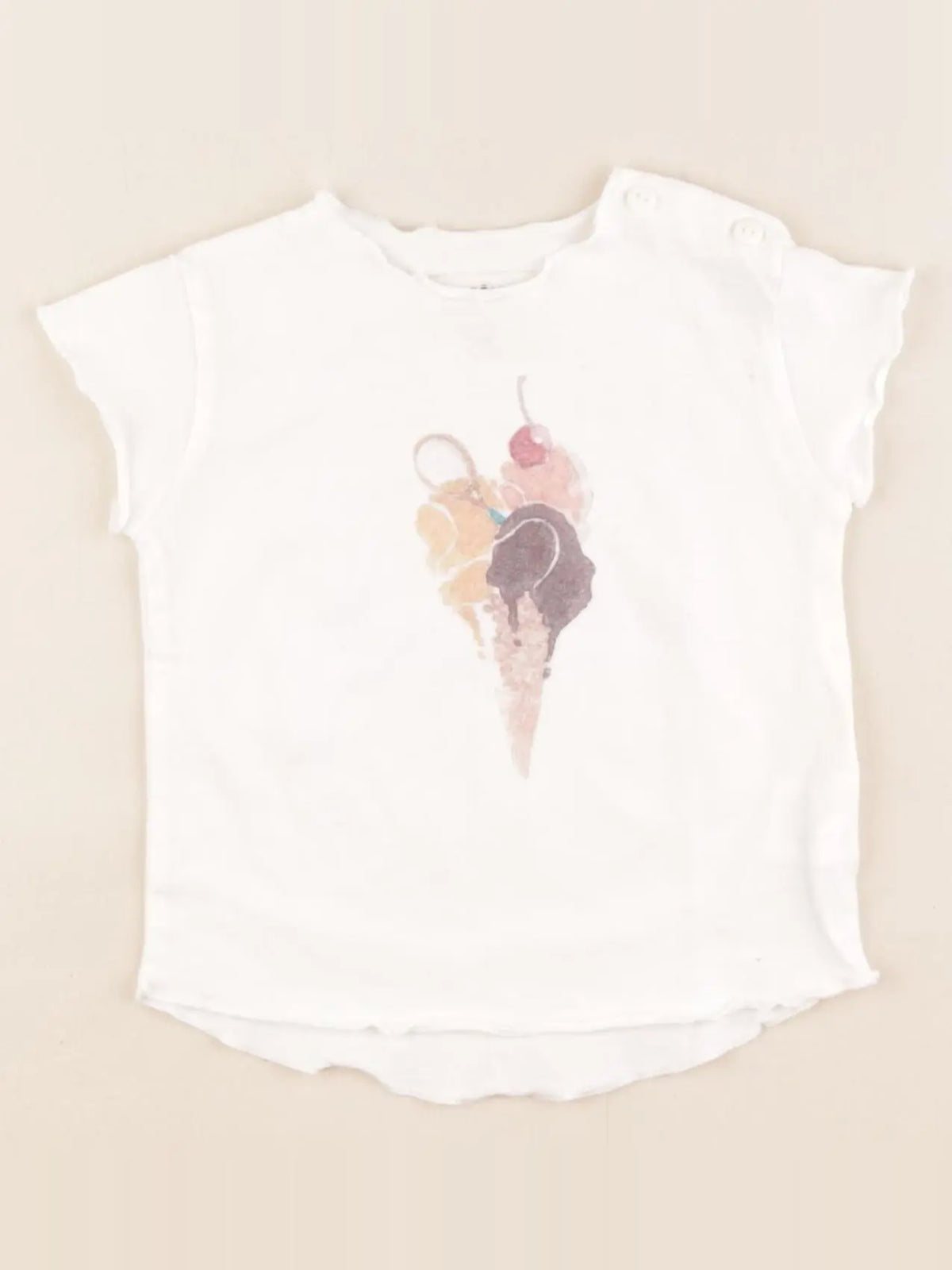 Arsène et les pipelettes - tee-shirt blanc - 12 mois