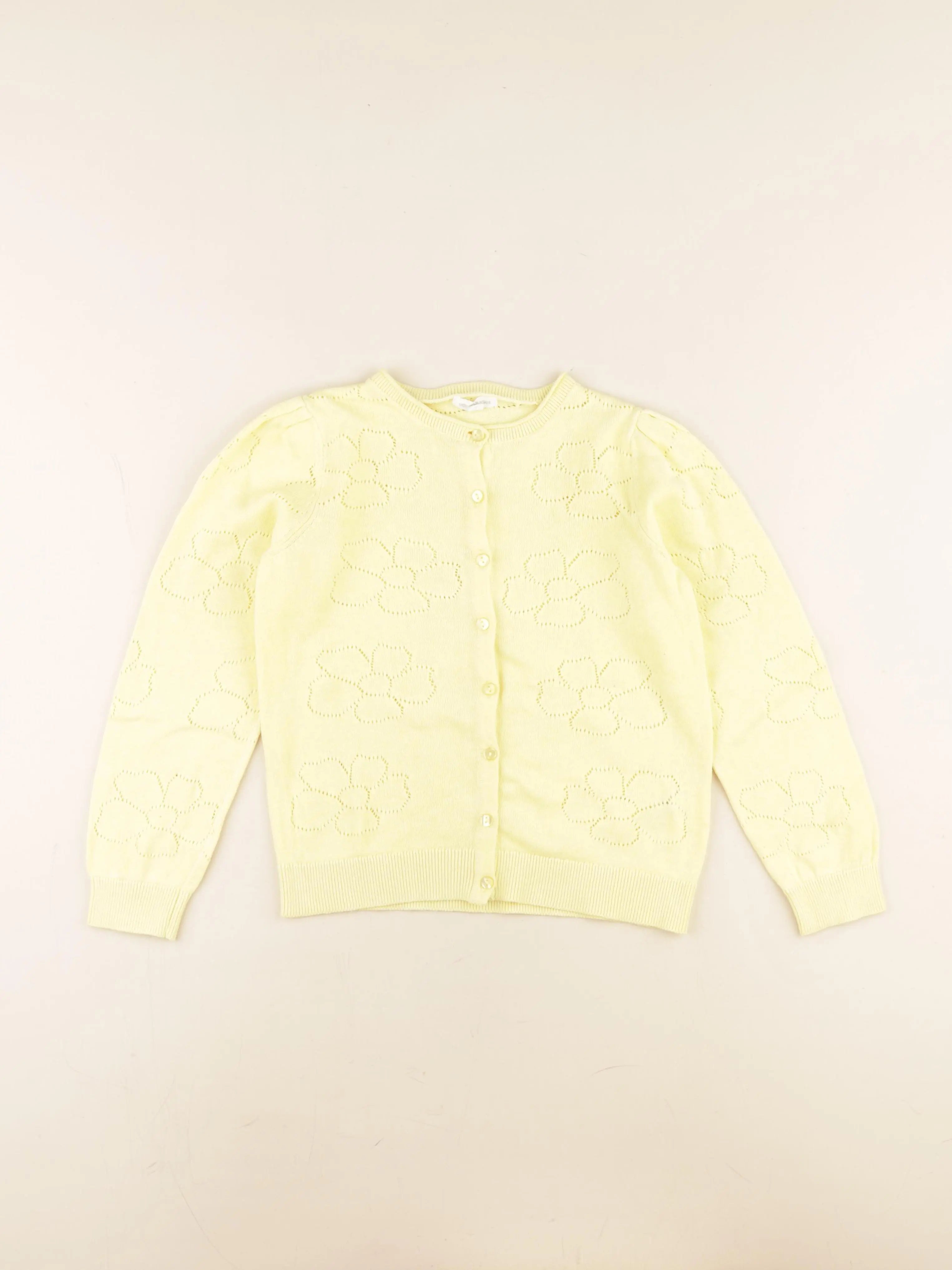 Vertbaudet - gilet jaune - 8 ans