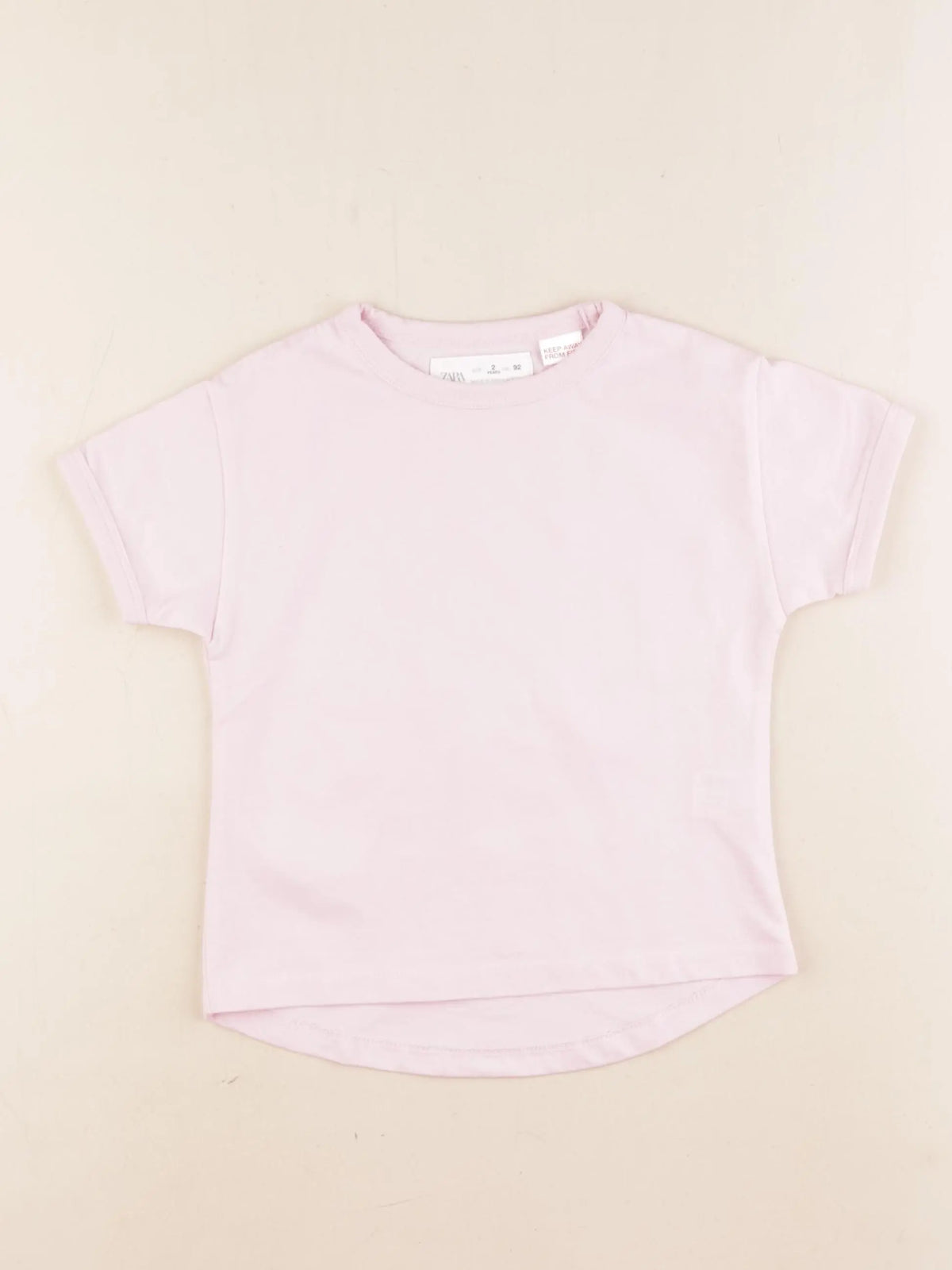 Zara - tee-shirt rose - 2 ans