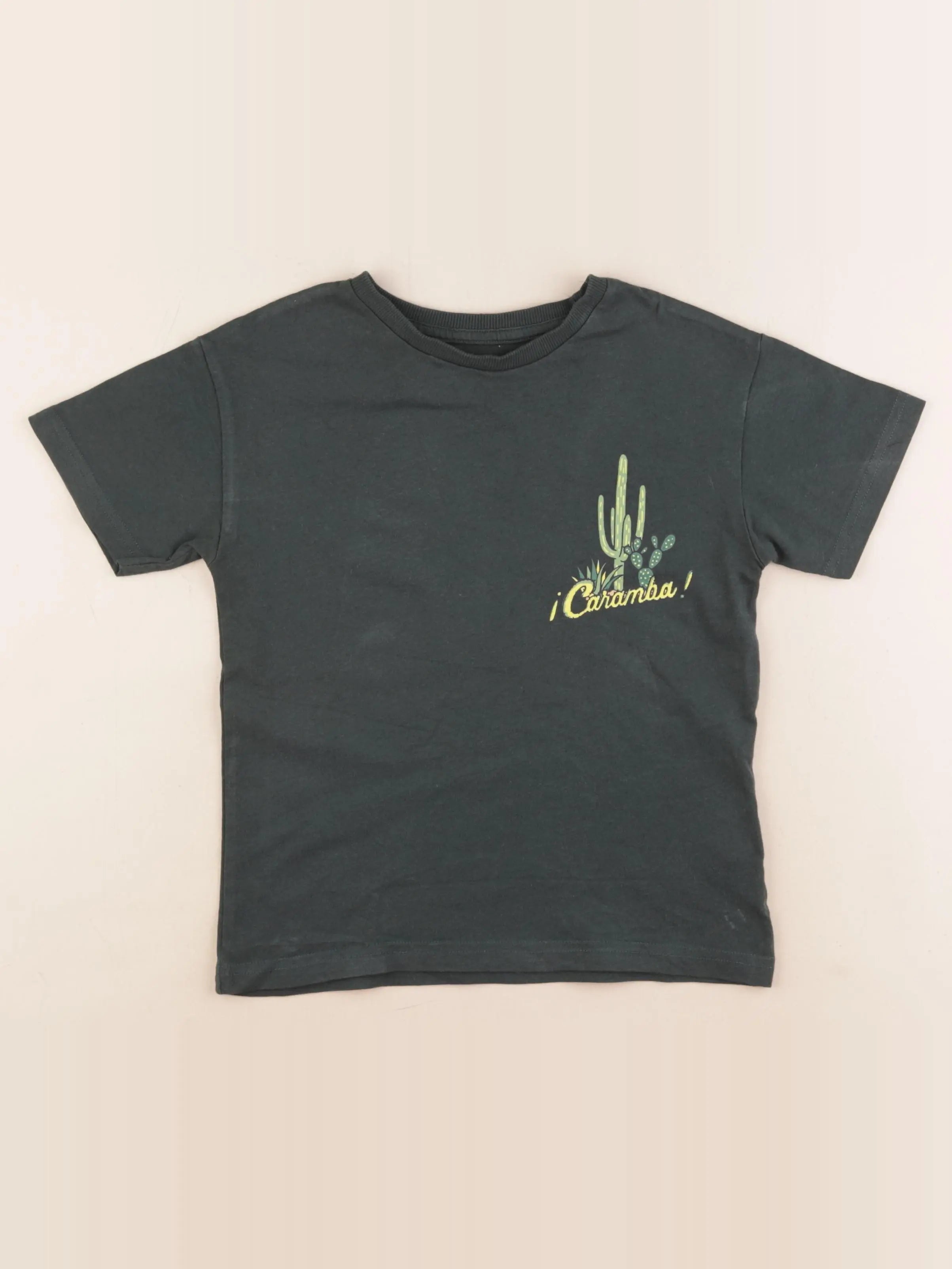 Vertbaudet - tee-shirt vert - 6 ans