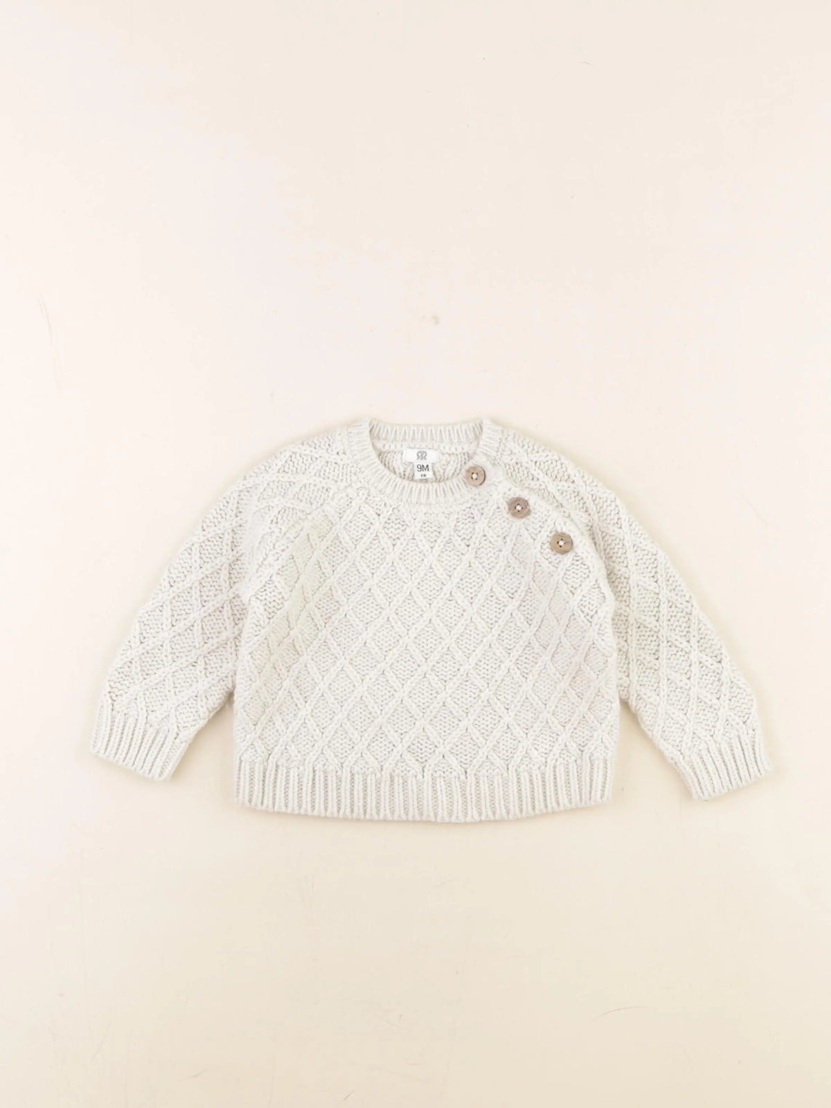 La Redoute - pull beige - 9 mois