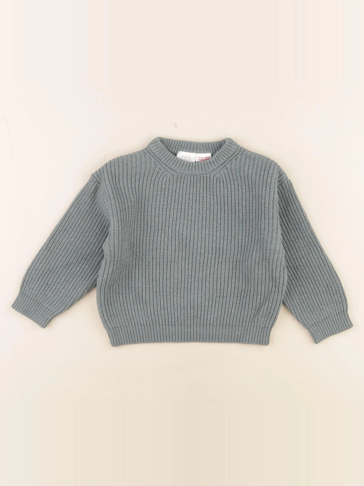 Zara - pull vert - 12/18 mois