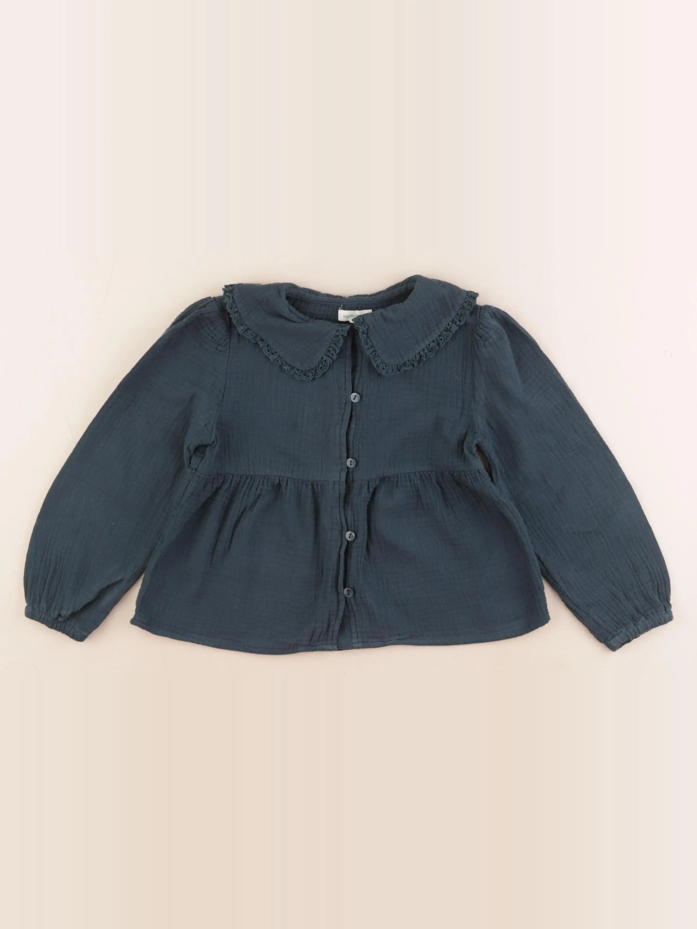 Vertbaudet - blouse bleu - 5 ans