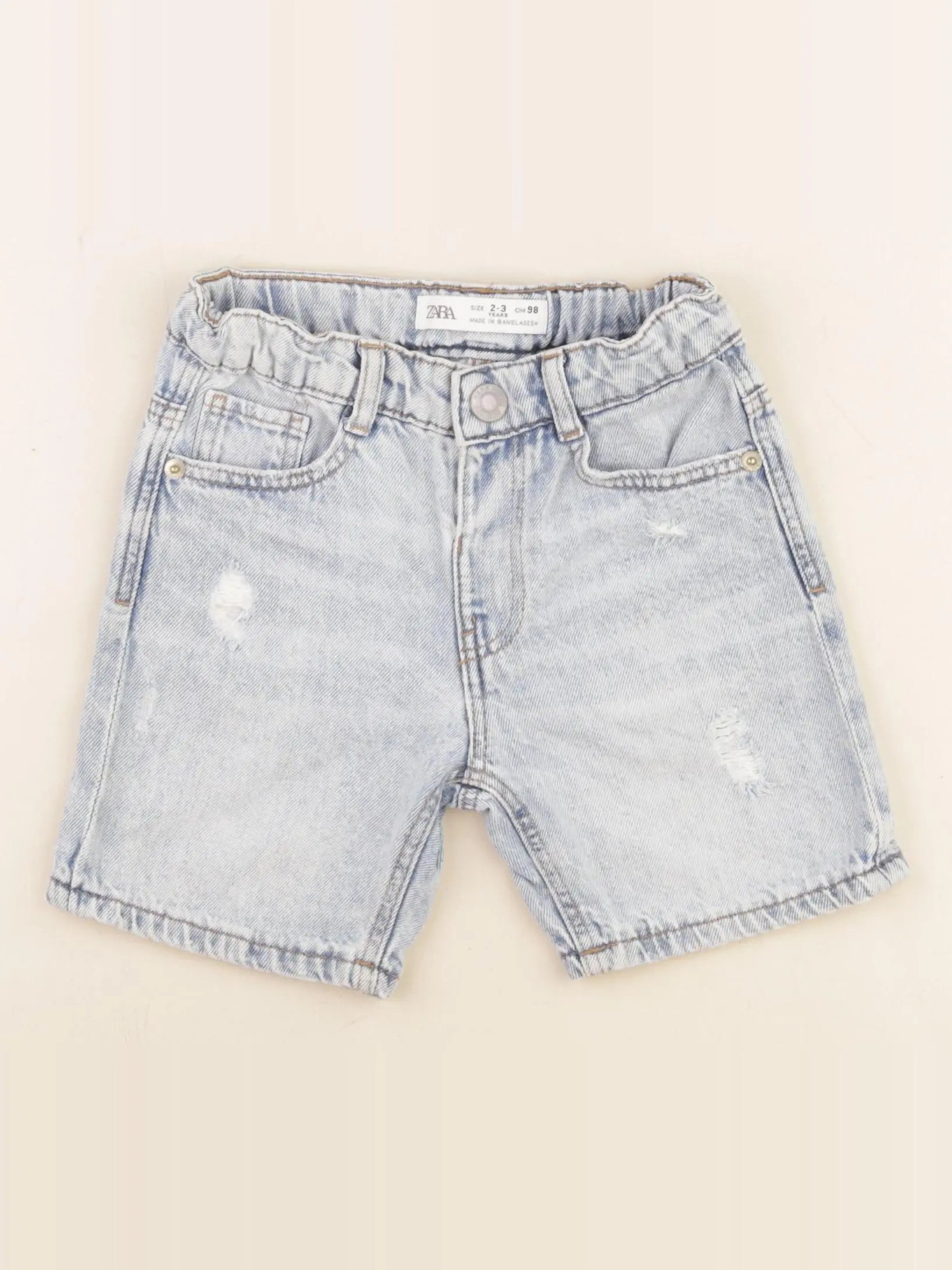 Zara - short bleu - 2/3 ans