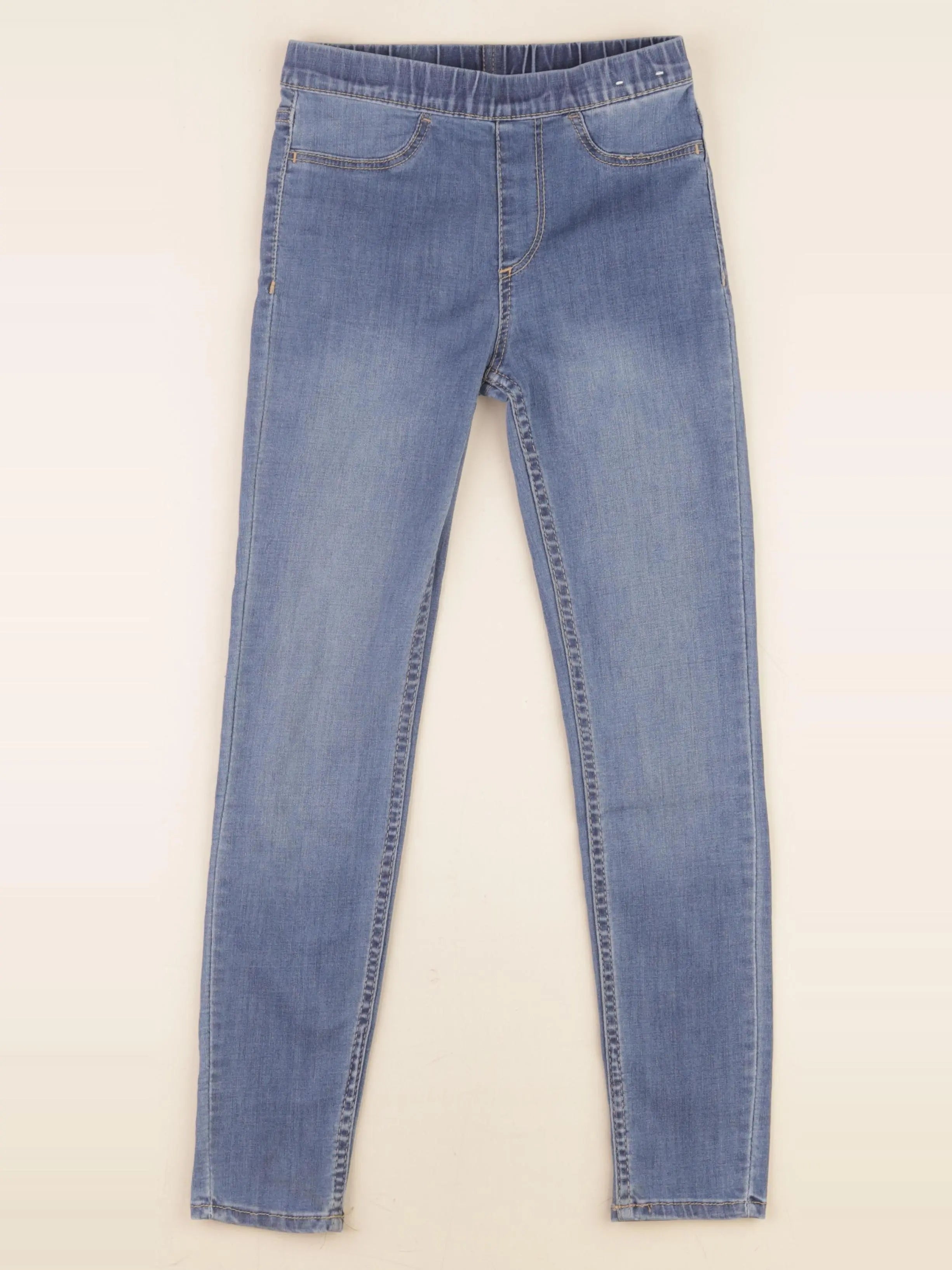 H&M - jegging bleu - 7 ans