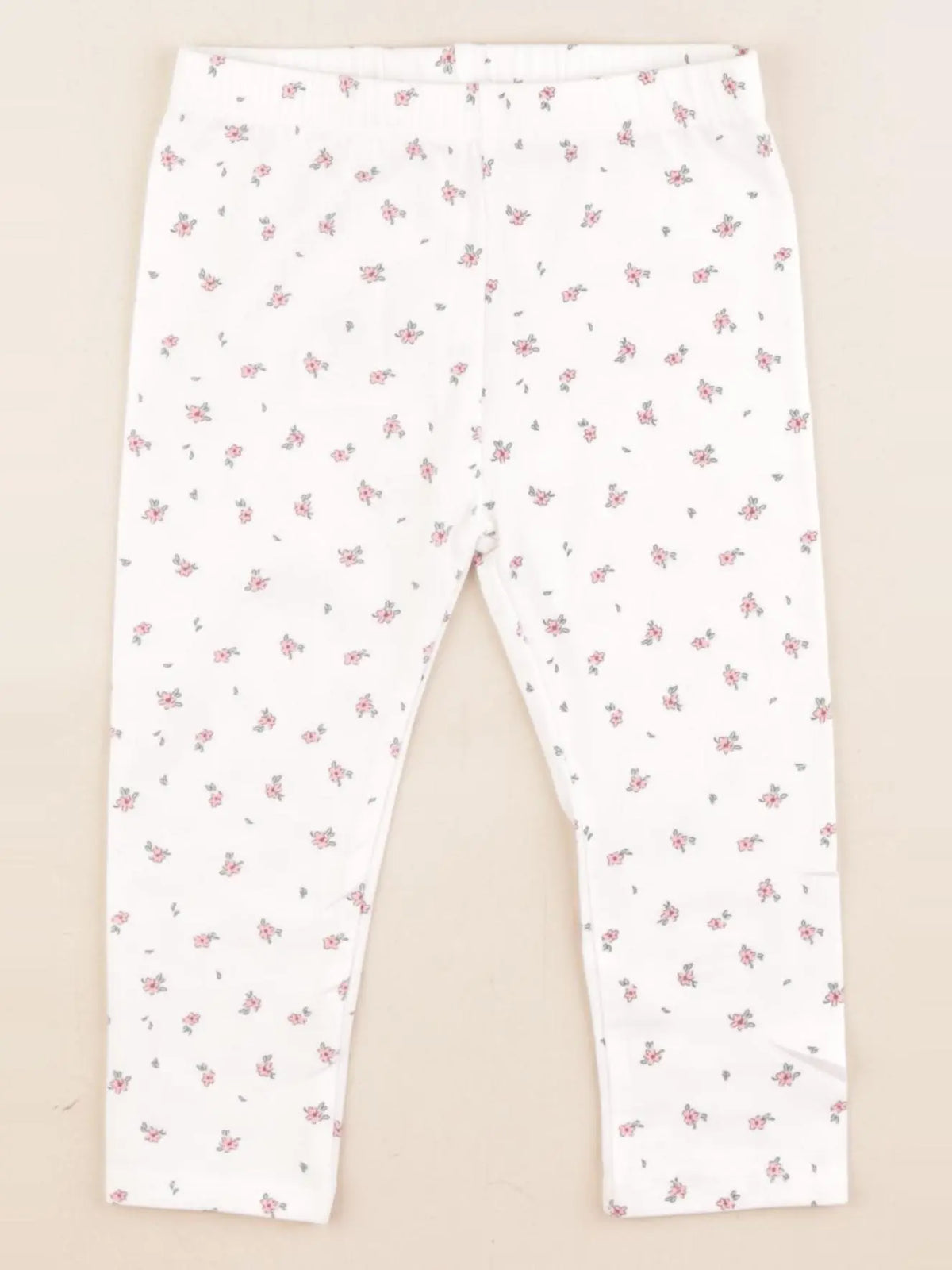 Vertbaudet - legging blanc - 18 mois