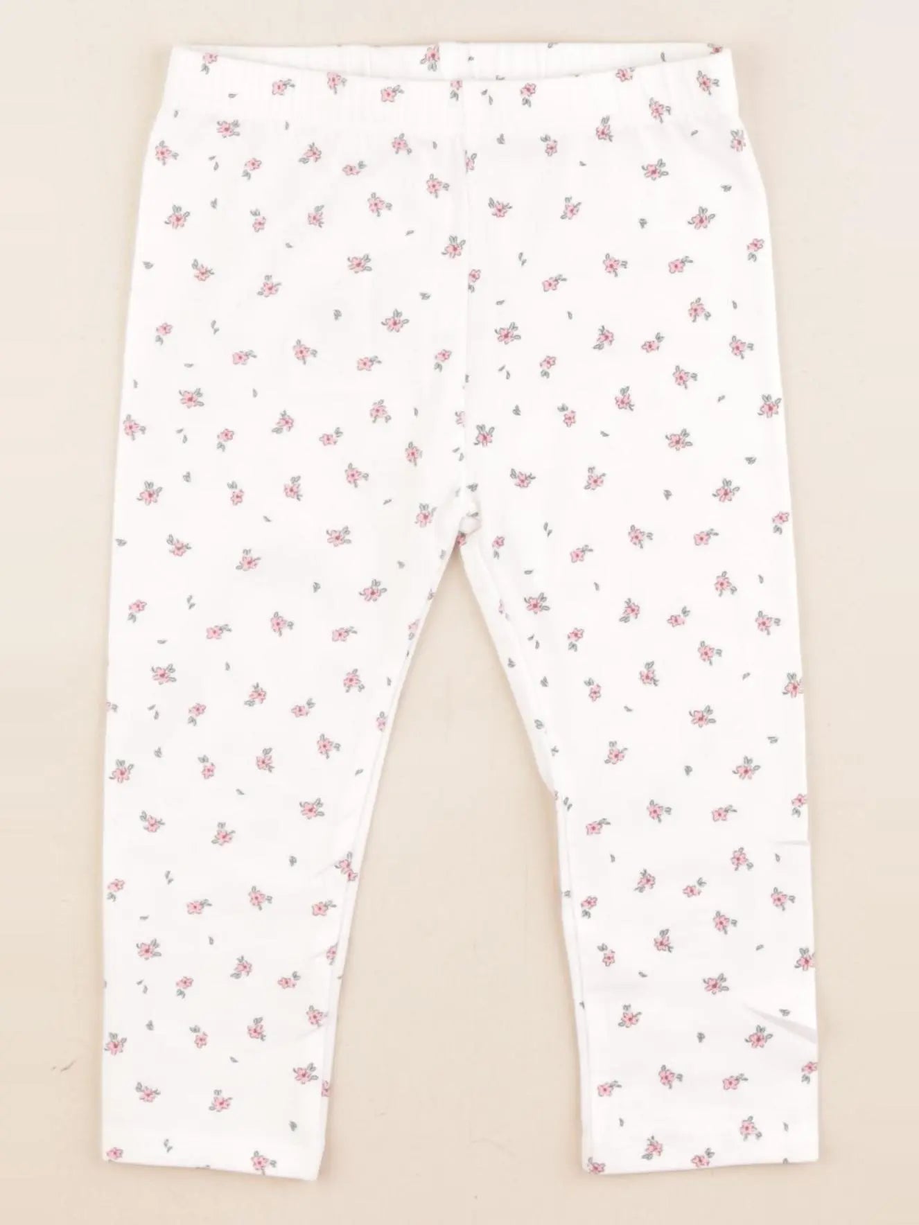 Vertbaudet - legging blanc - 18 mois