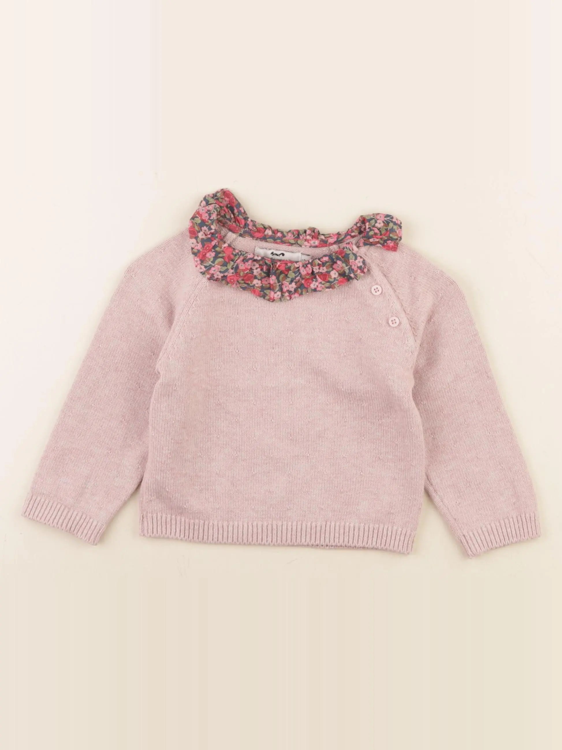 Cyrillus - pull rose - 12 mois