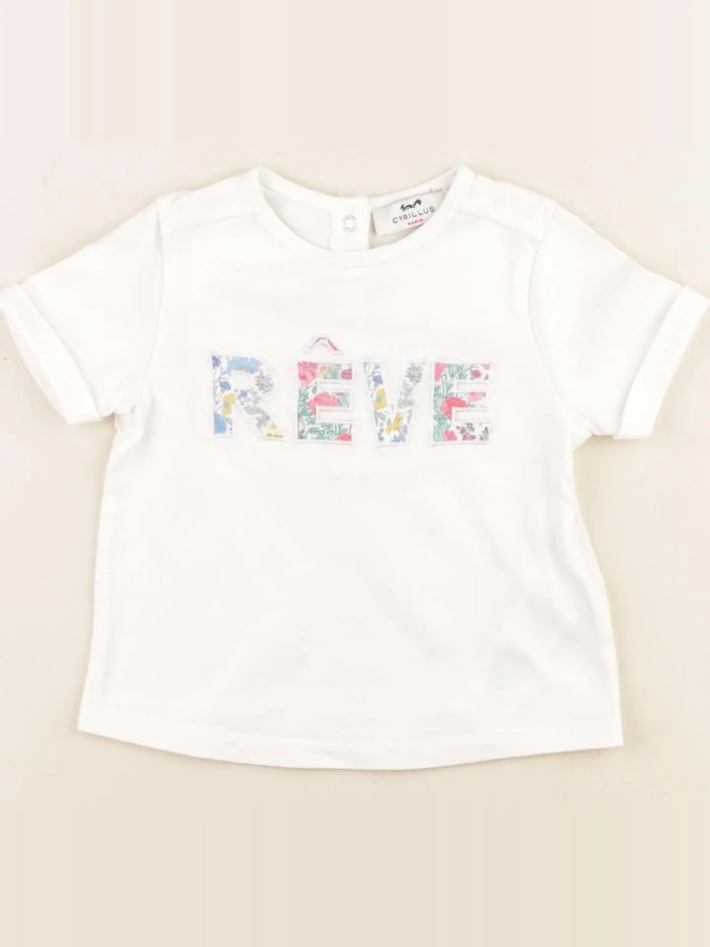 Cyrillus - tee-shirt blanc - 12 mois