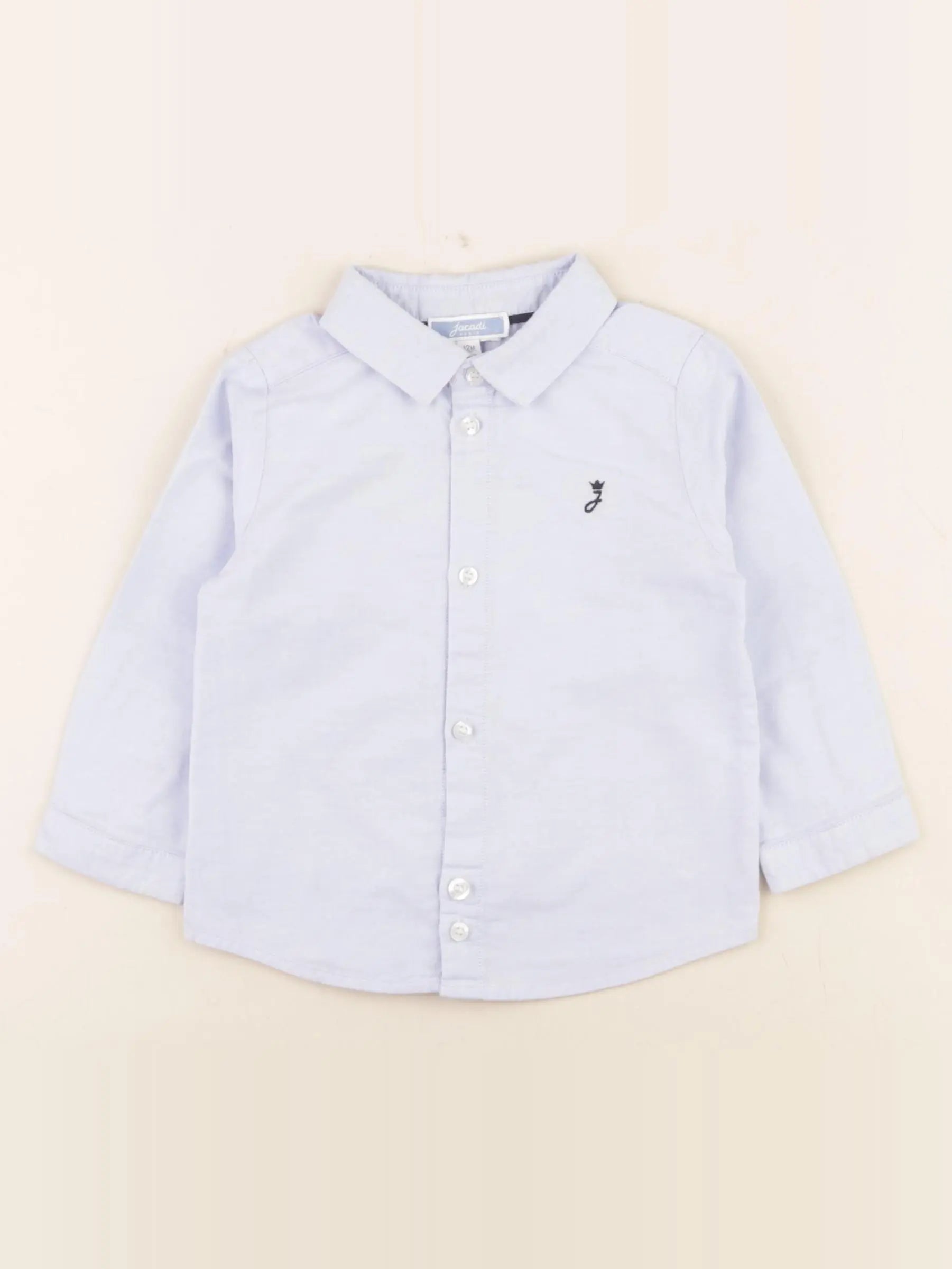 Jacadi - chemise bleu - 12 mois