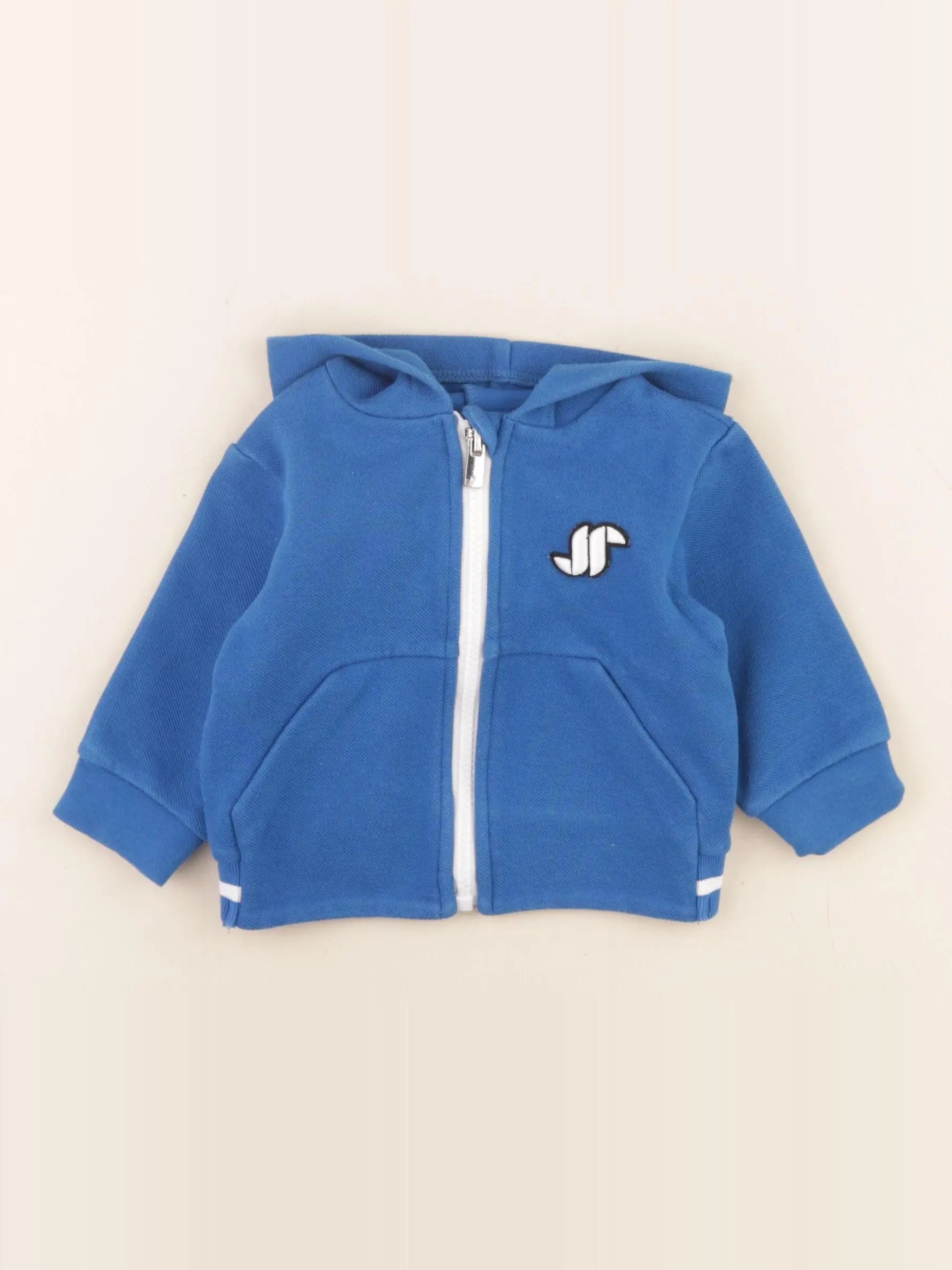 Jacadi - sweat bleu - 6 mois