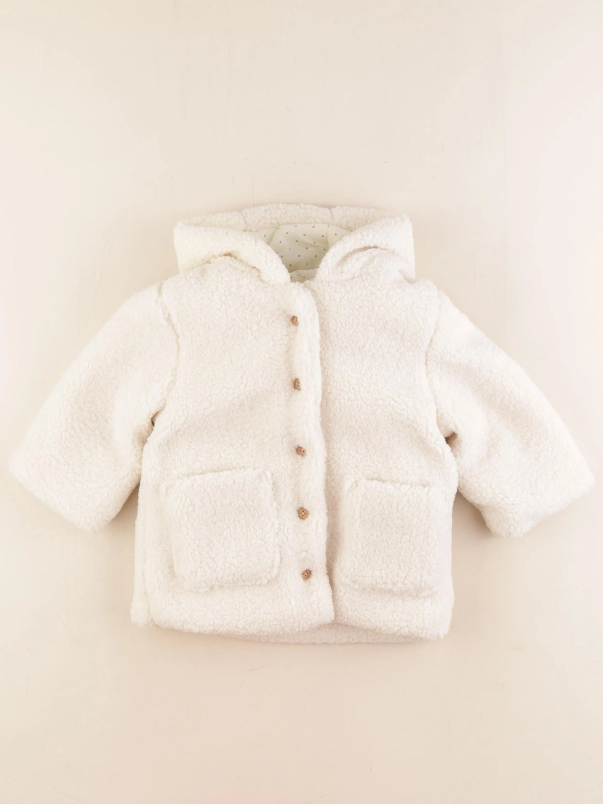 Vertbaudet - manteau blanc - 2 ans