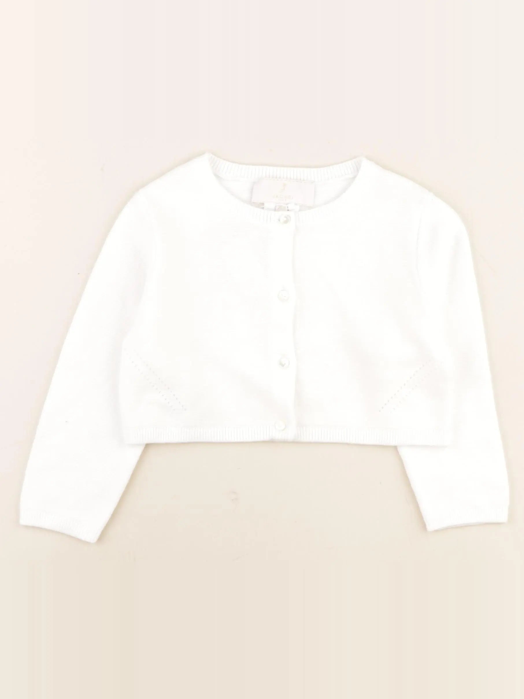 Jacadi - gilet blanc - 36 mois