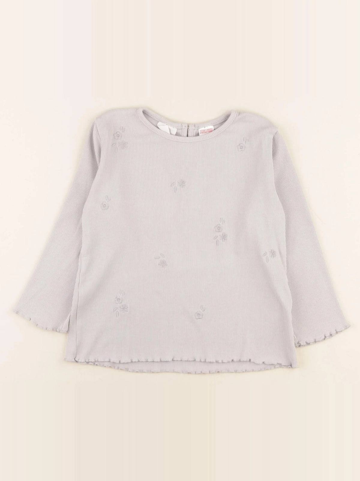 Zara - tee-shirt gris - 3/4 ans
