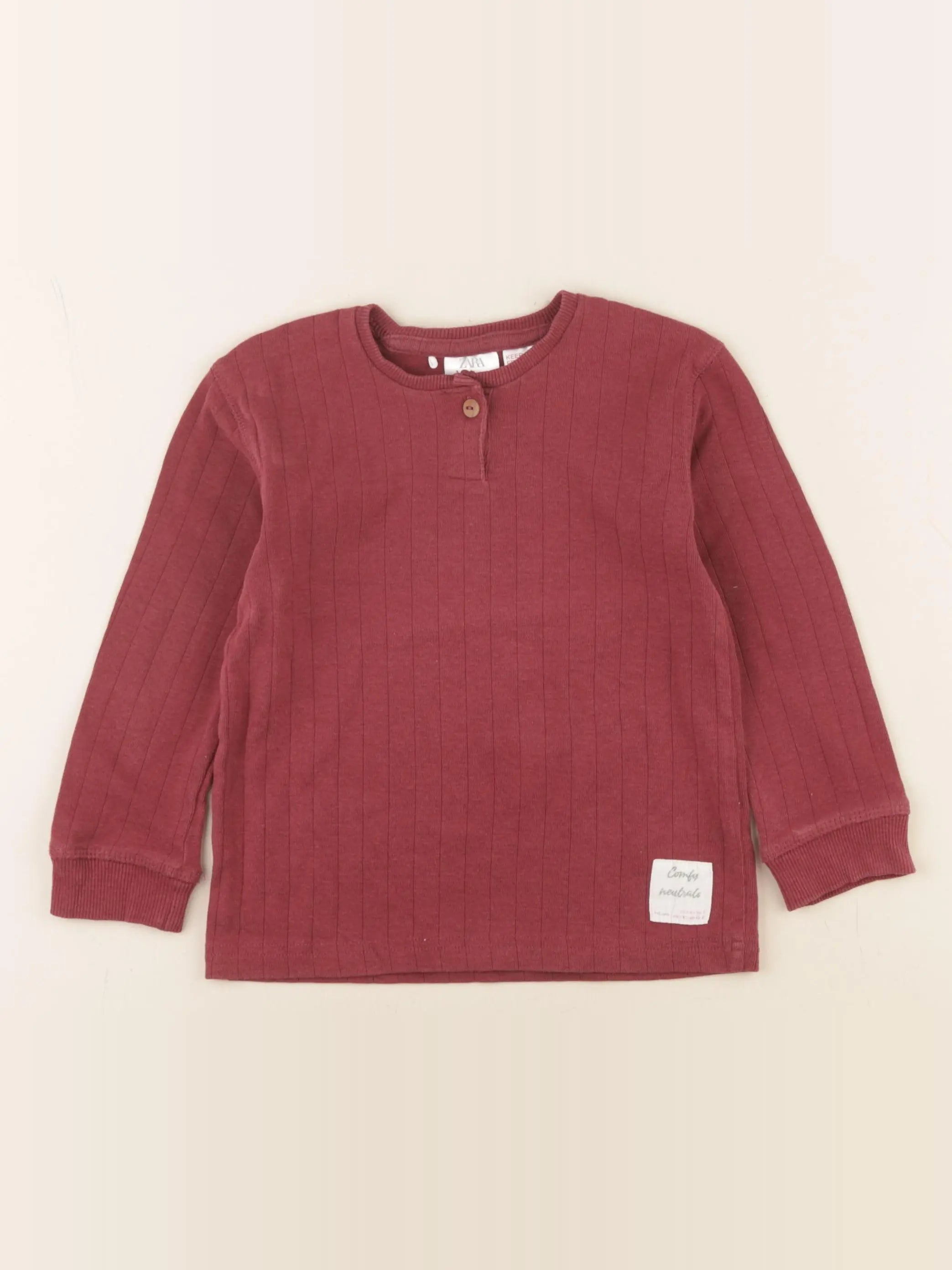Zara - tee-shirt rouge - 3 ans