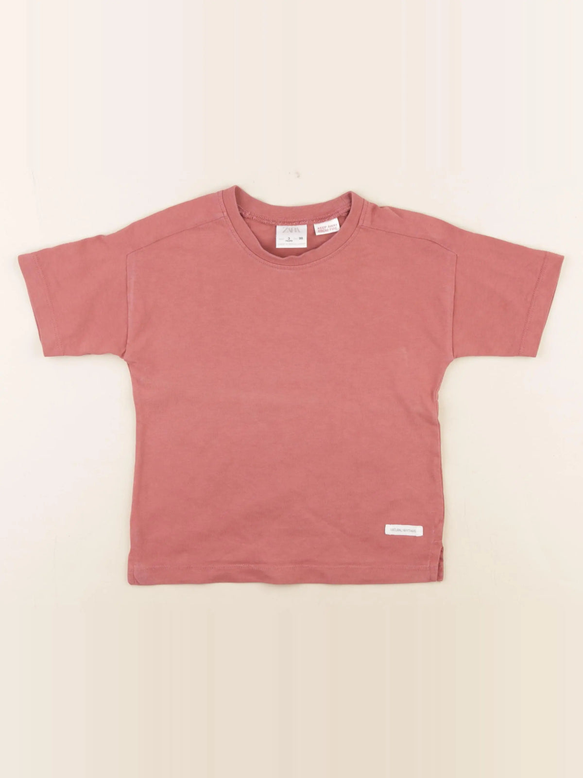 Zara - tee-shirt rose - 3 ans