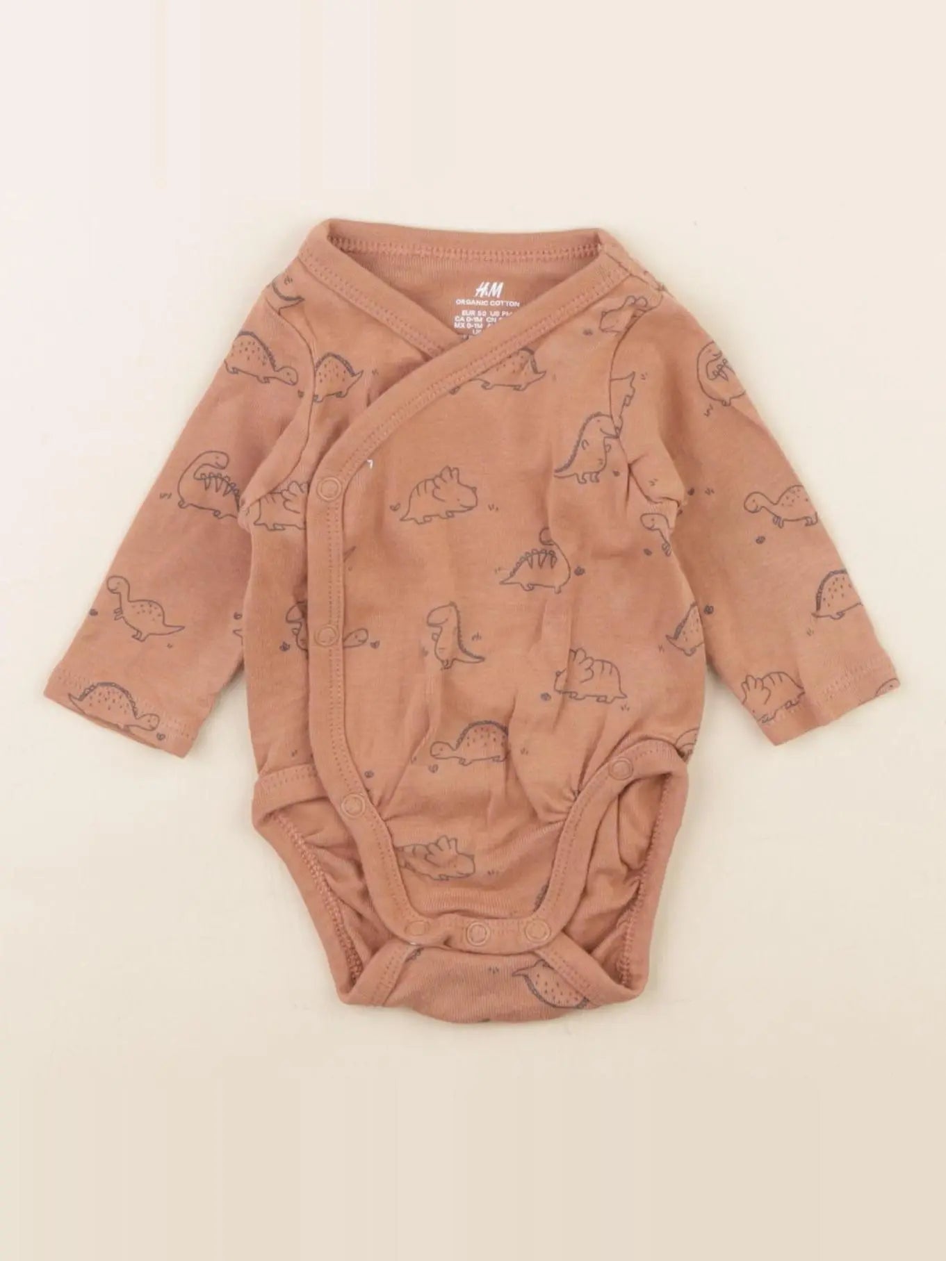 H&M - body marron - 0/1 mois
