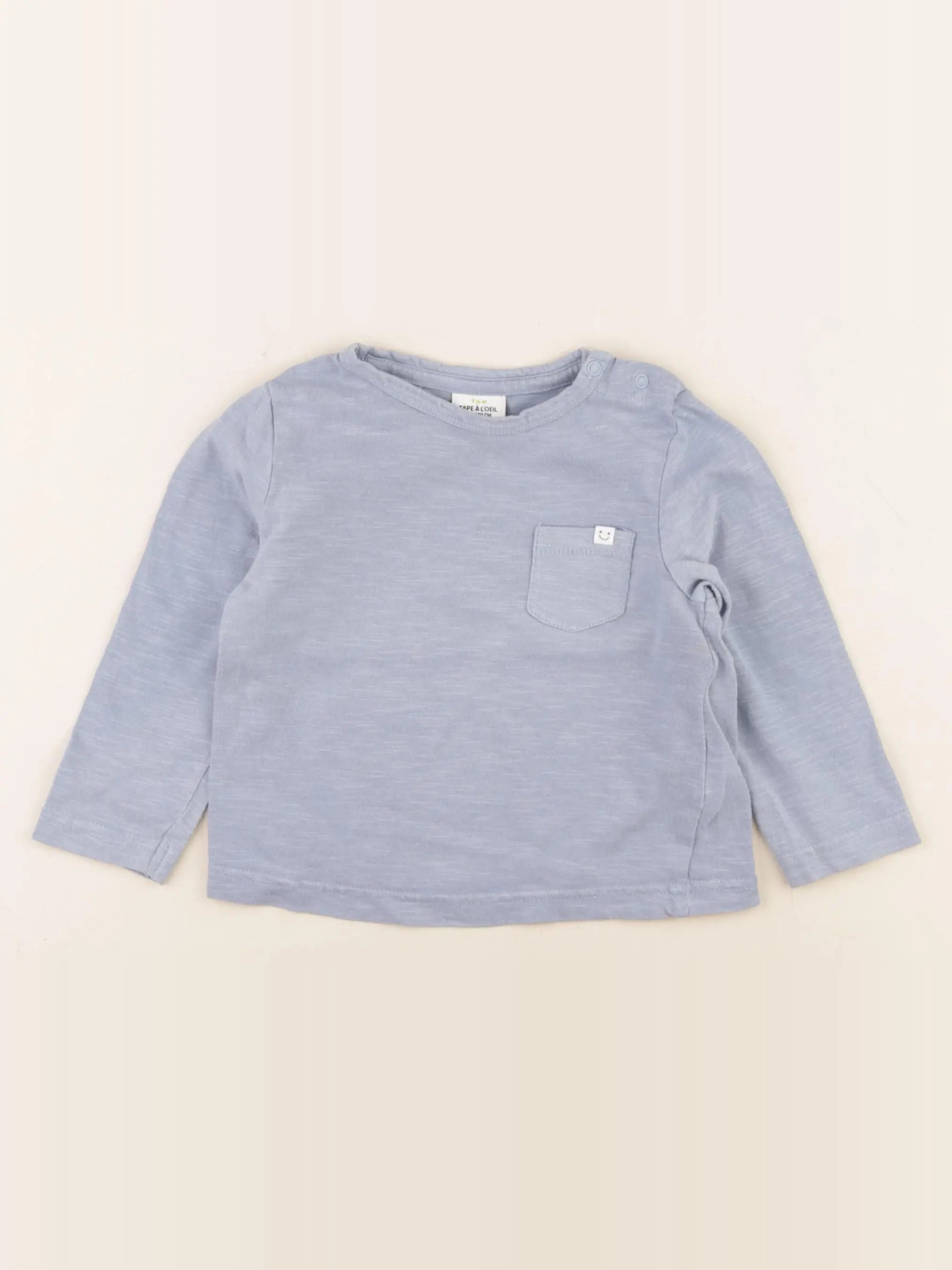 Tape à l'oeil - tee-shirt bleu - 18 mois
