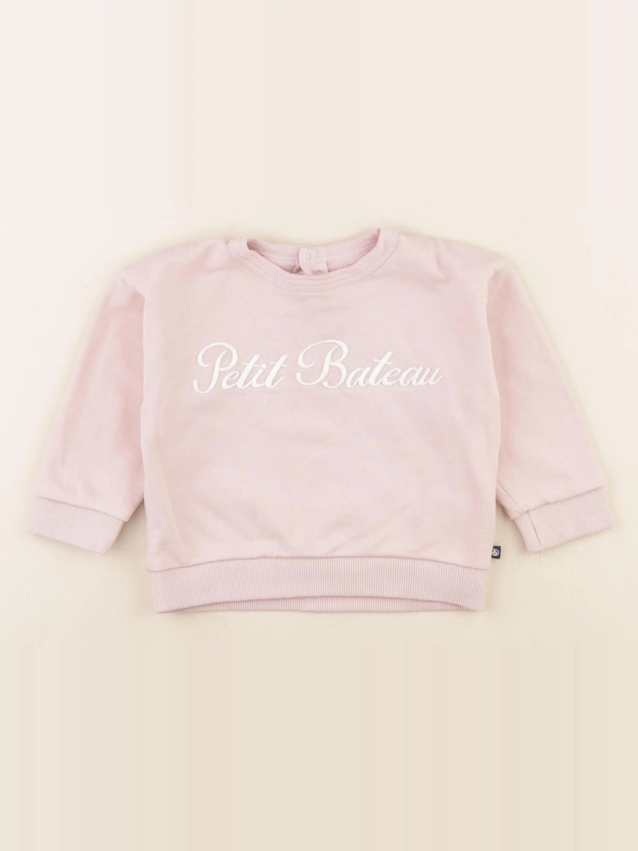Petit Bateau - sweat rose - 18 mois