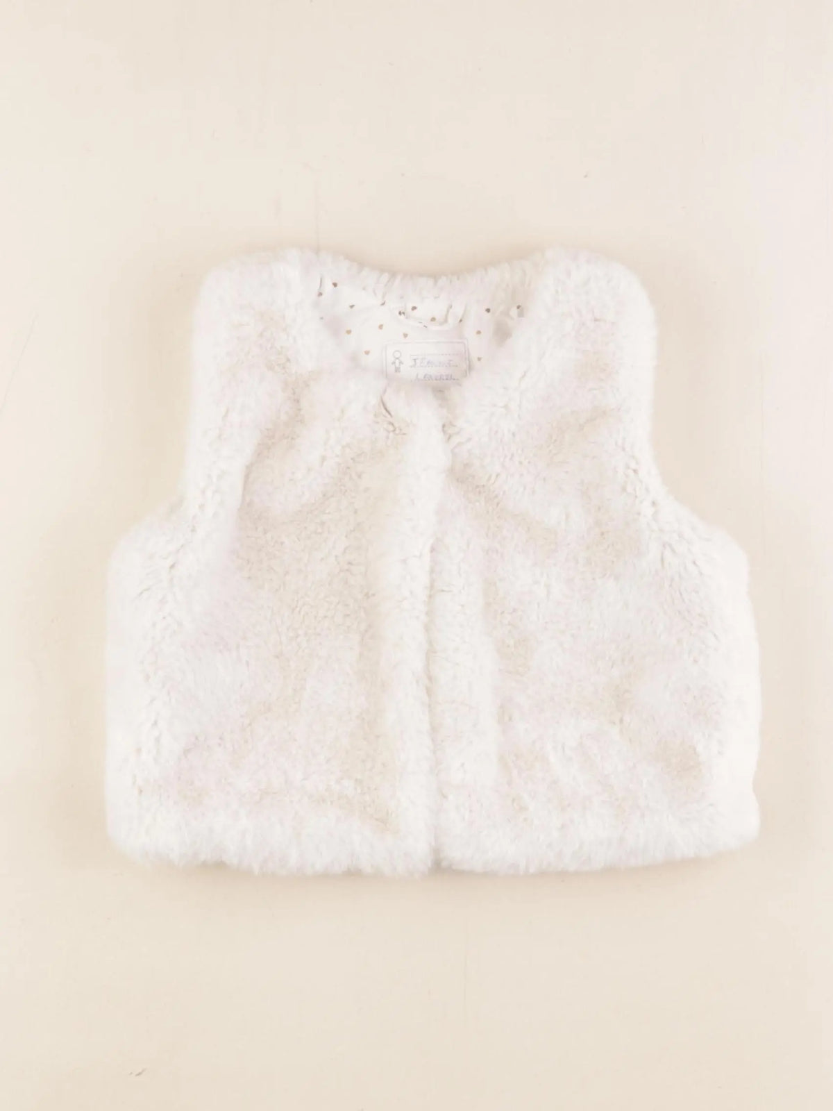 Vertbaudet - gilet beige - 4 ans