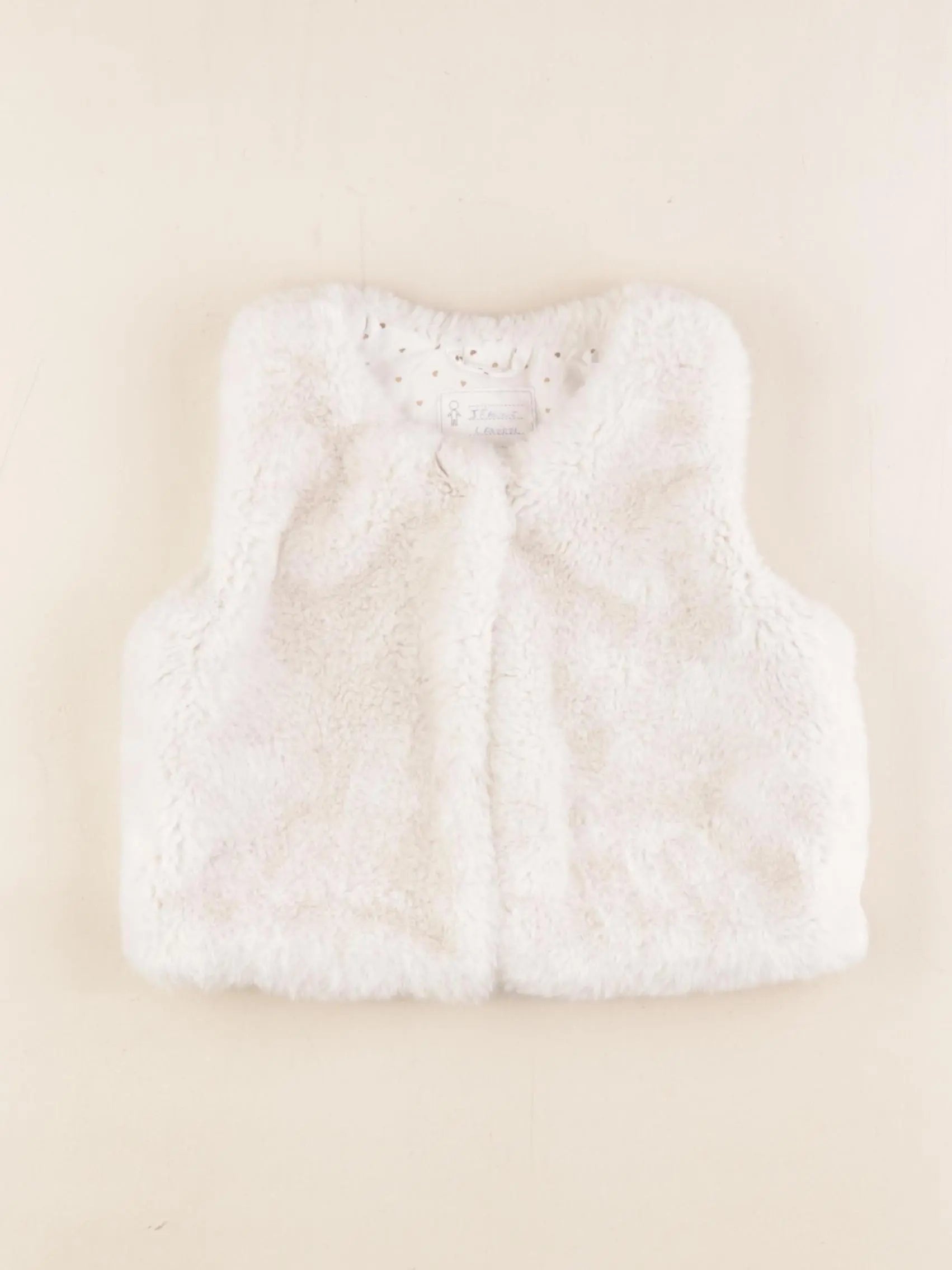 Vertbaudet - gilet beige - 4 ans