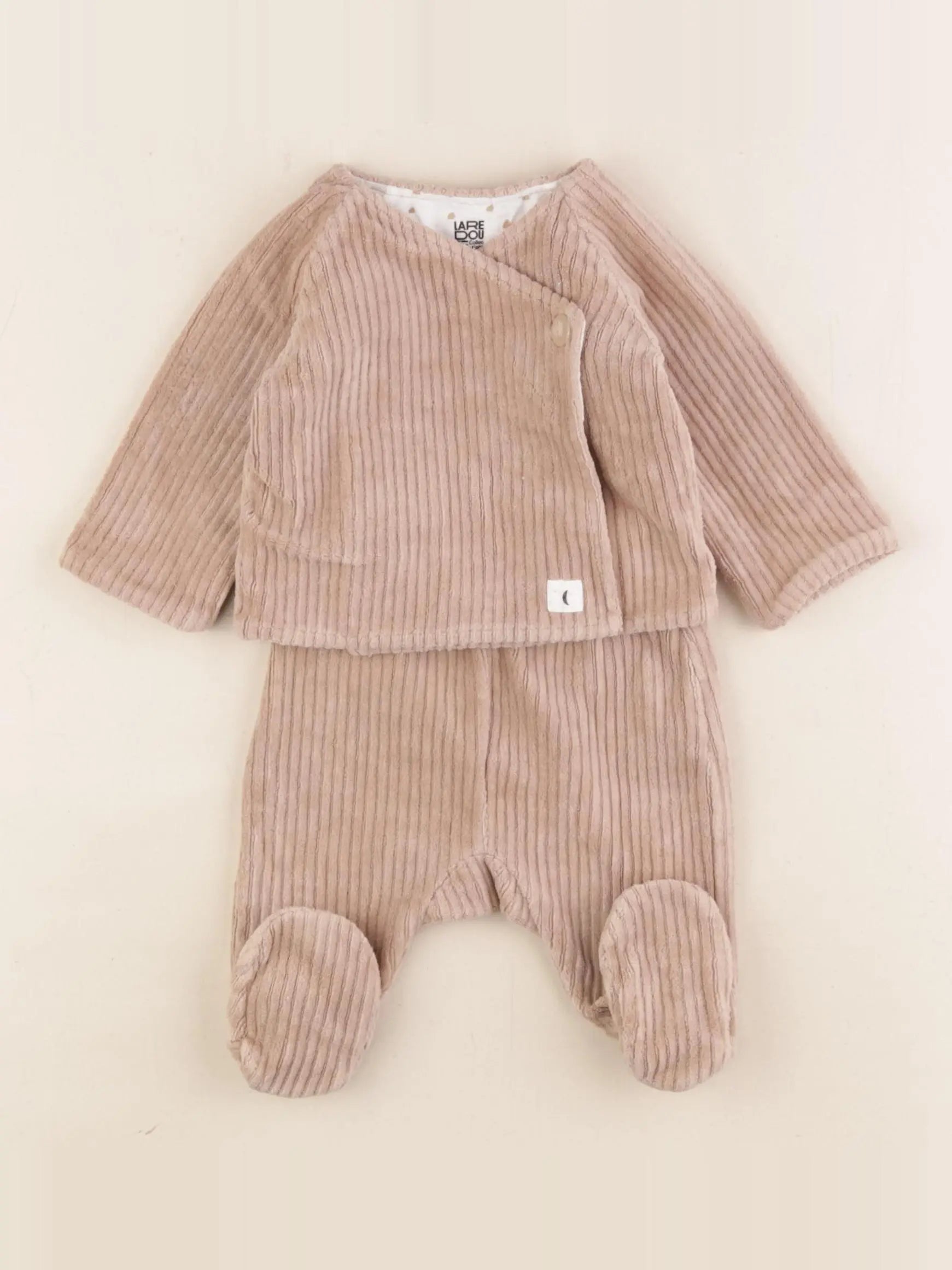 La Redoute - ensemble beige - 0 mois