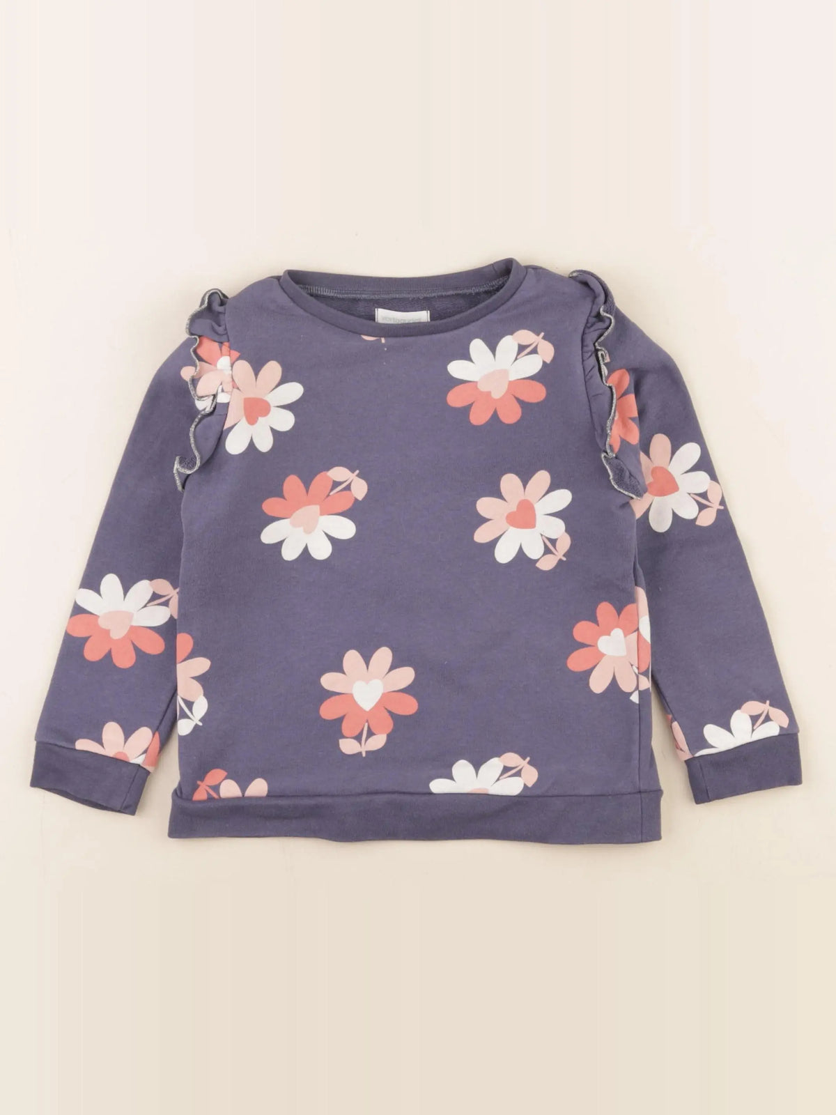 Vertbaudet - sweat bleu - 4 ans