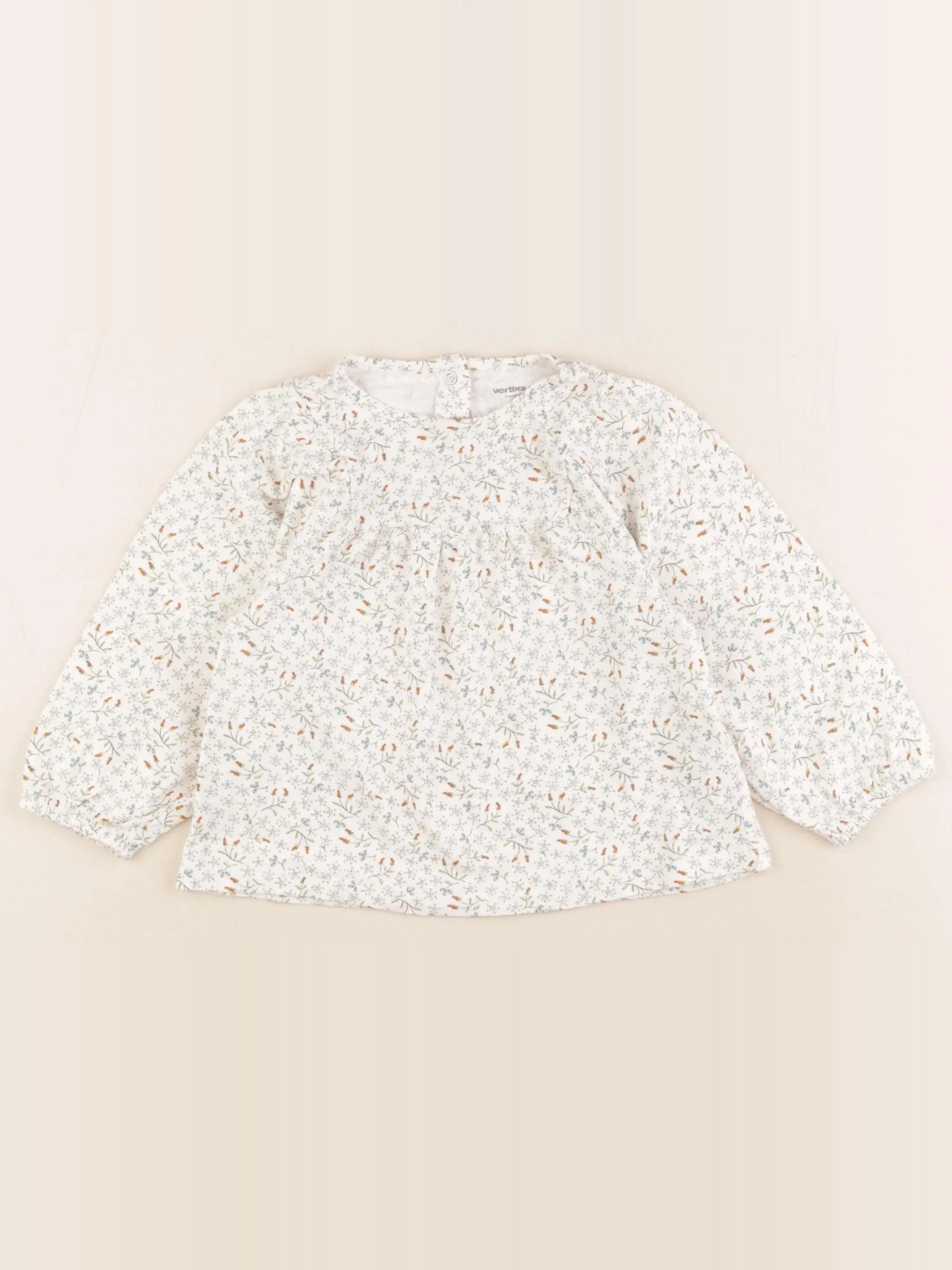Vertbaudet - tee-shirt beige - 2 ans