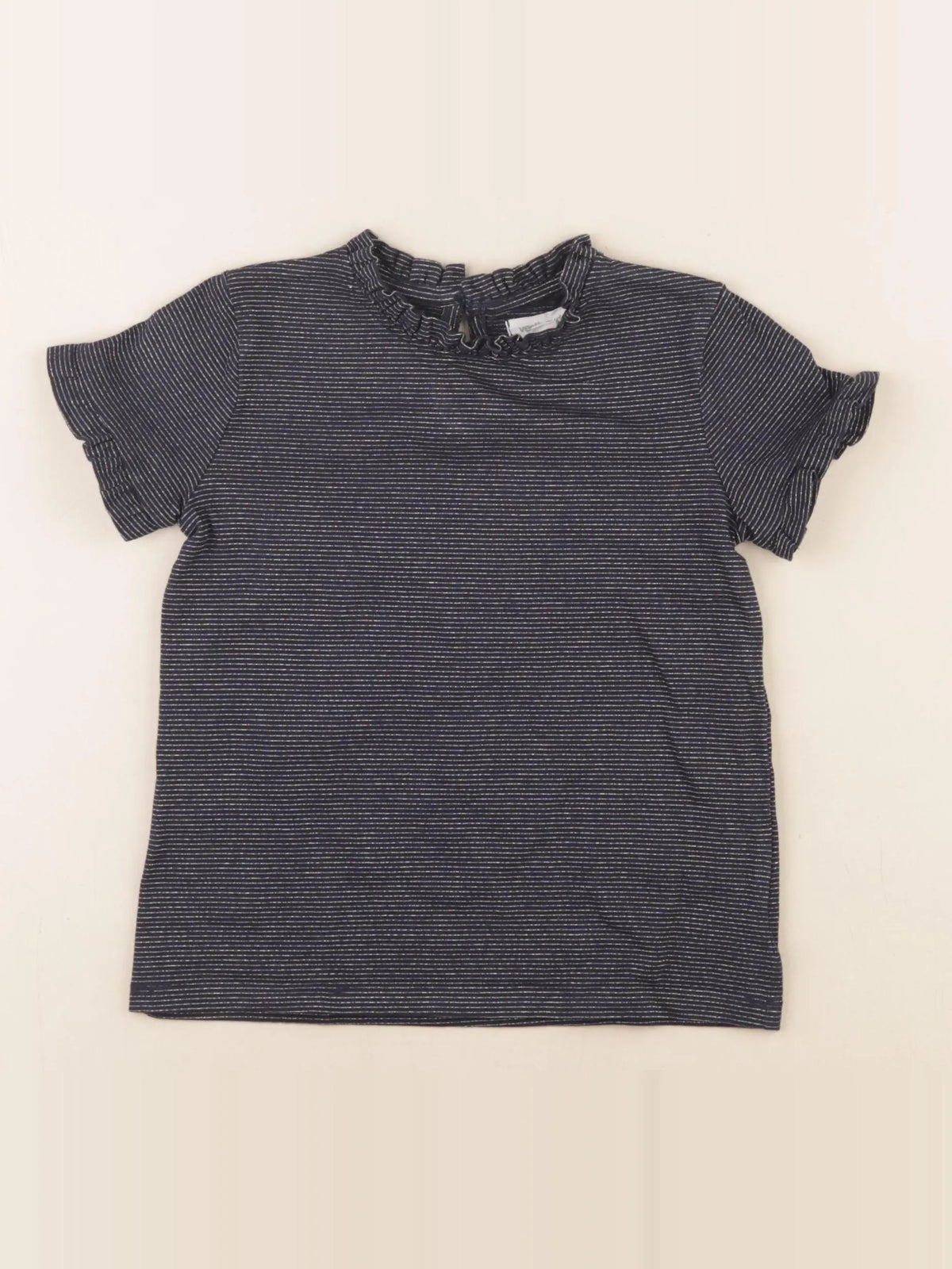 Vertbaudet - tee-shirt bleu, or - 4 ans