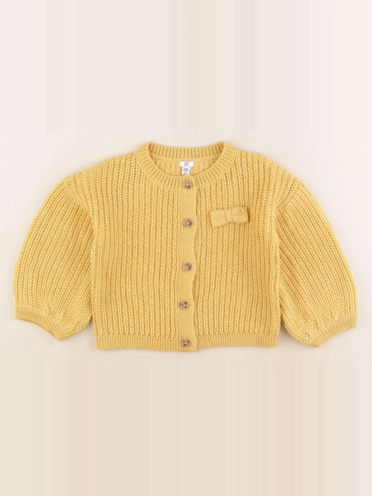 La Redoute - gilet jaune - 2 ans