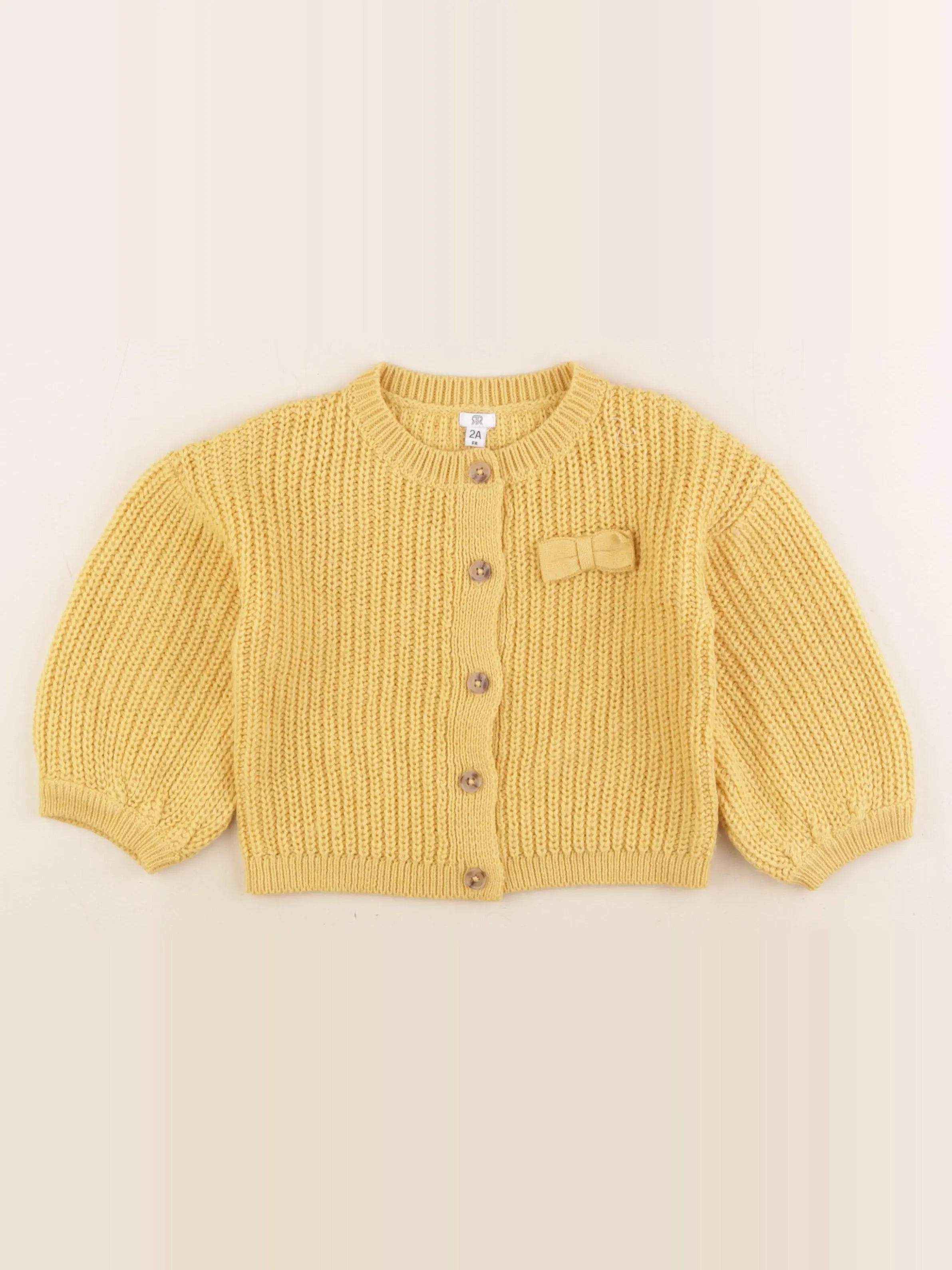 La Redoute - gilet jaune - 2 ans