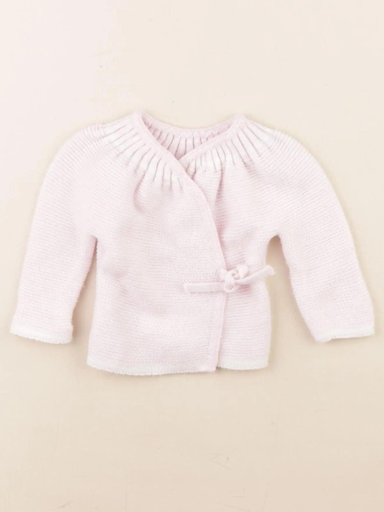 La manufacture de layette - gilet rose - 0/1 mois