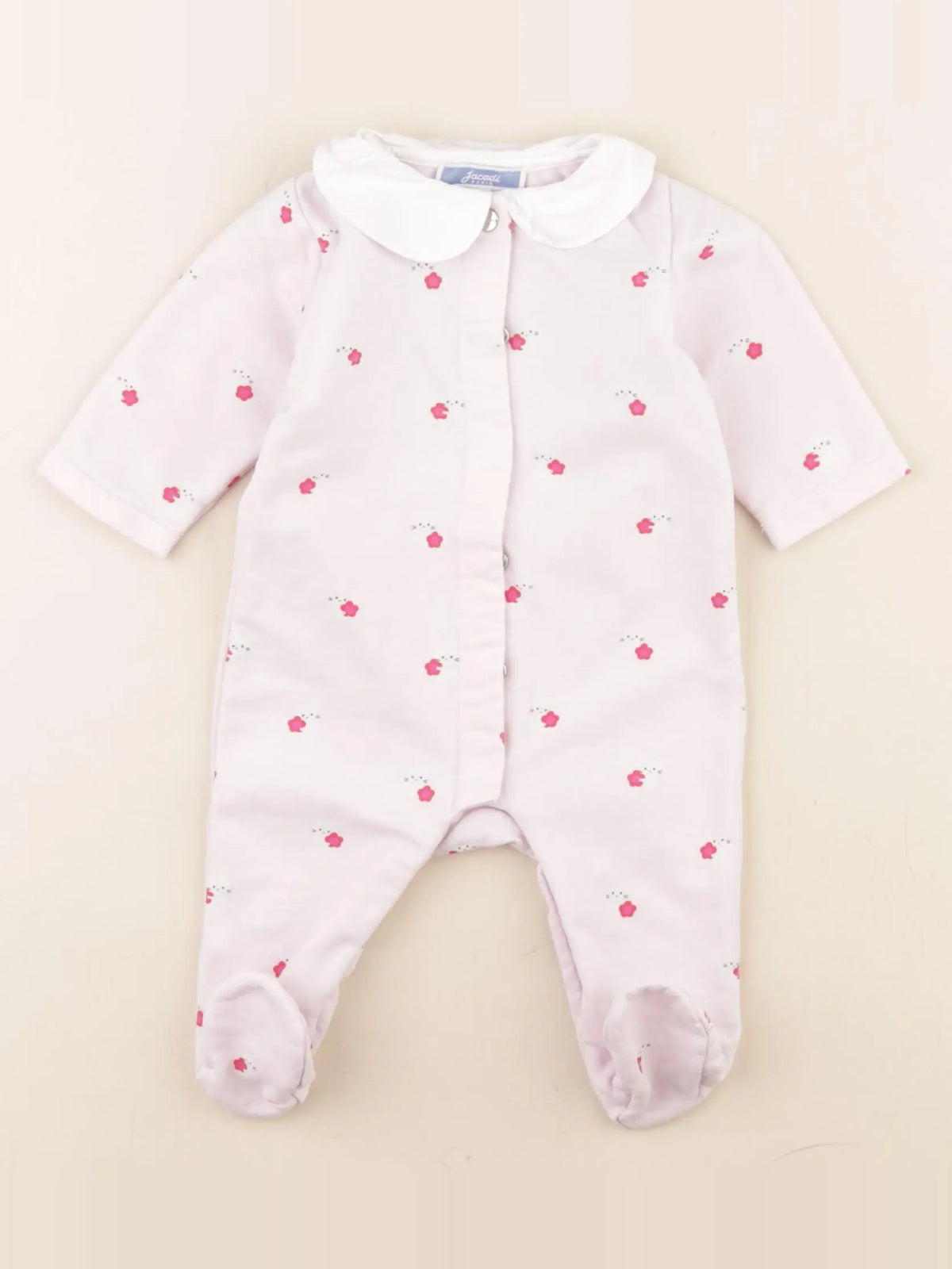 Jacadi - pyjama coton rose - 3 mois