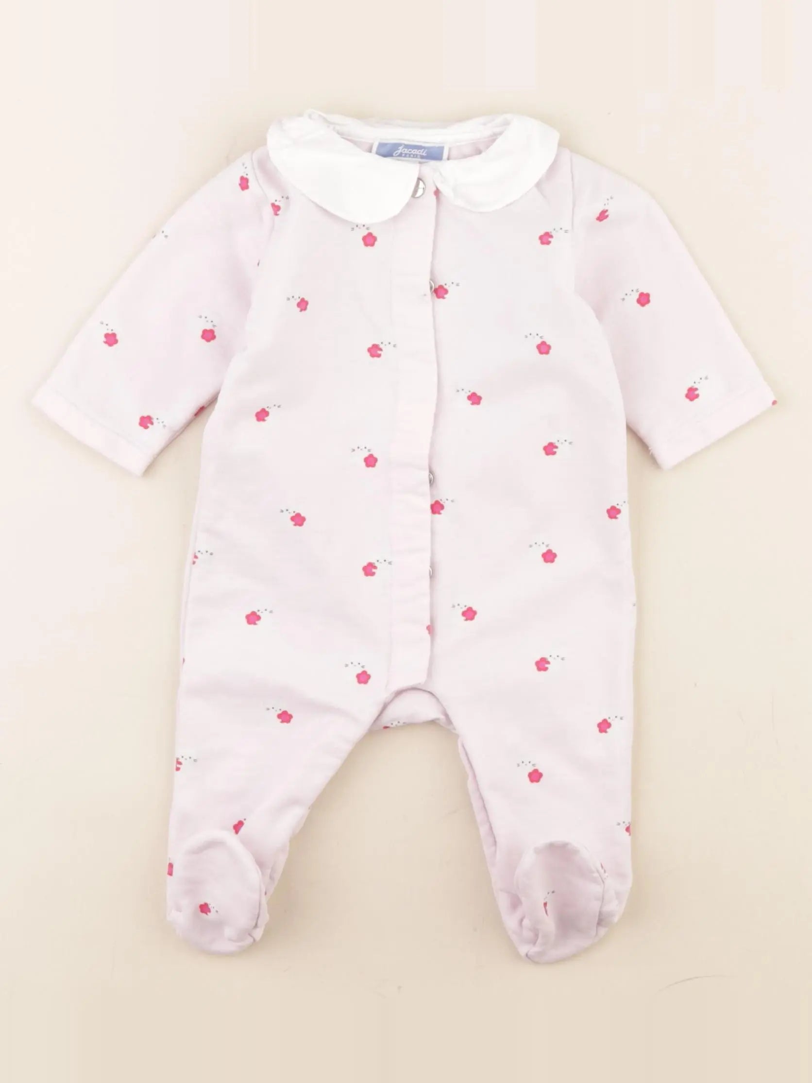 Jacadi - pyjama coton rose - 3 mois