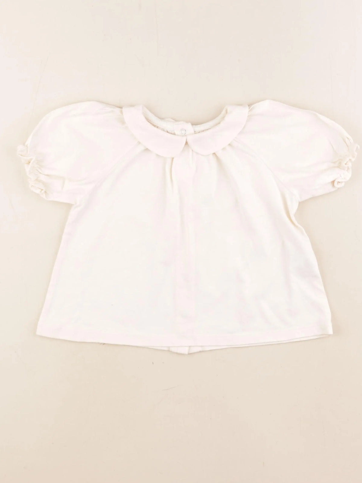 Vertbaudet - tee-shirt beige - 24 mois