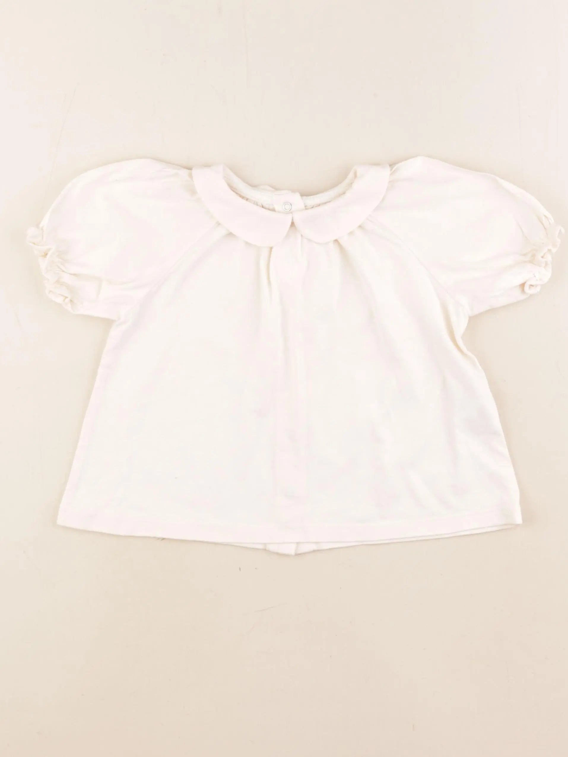Vertbaudet - tee-shirt beige - 24 mois