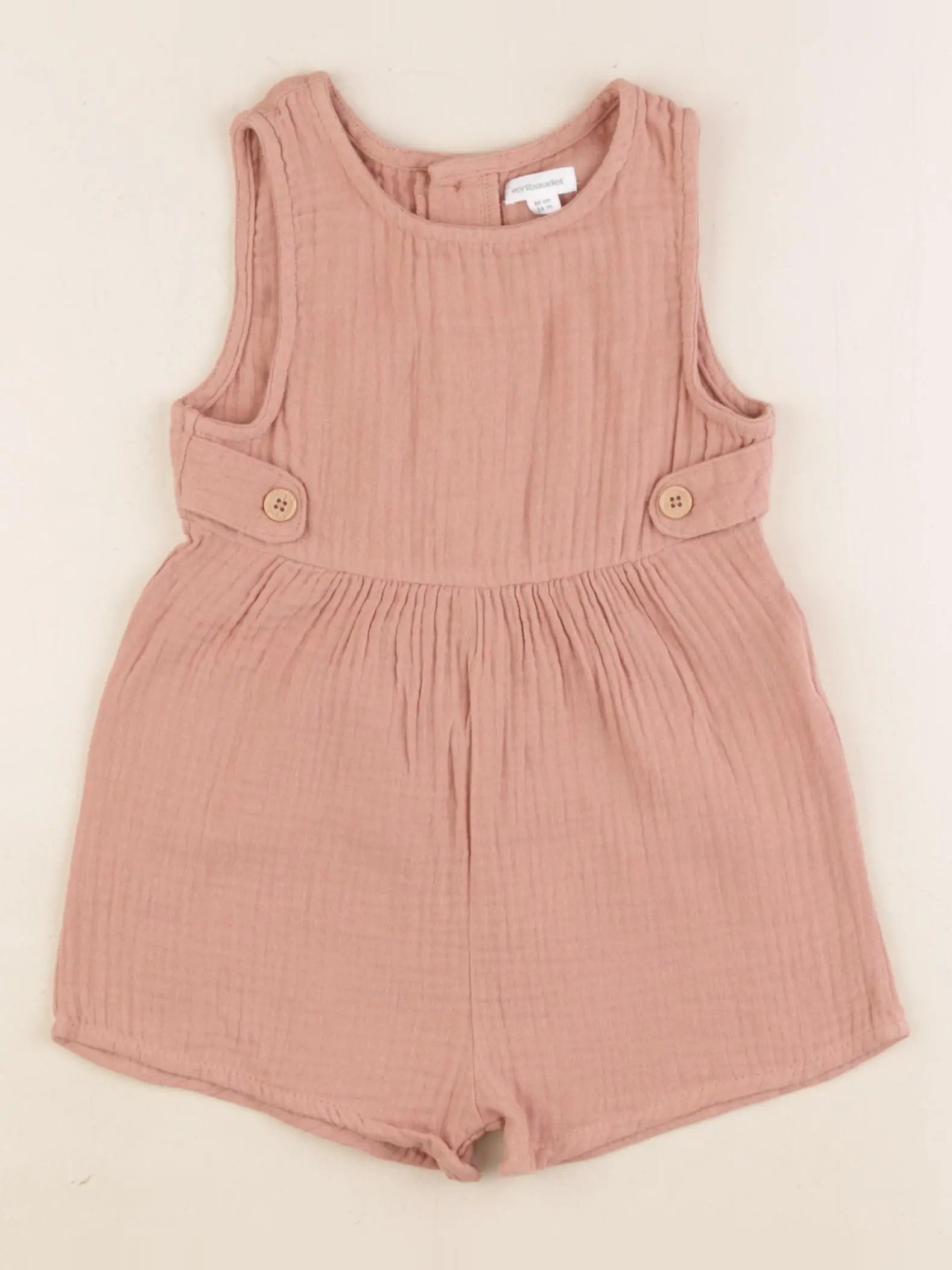 Vertbaudet - combinaison rose - 24 mois