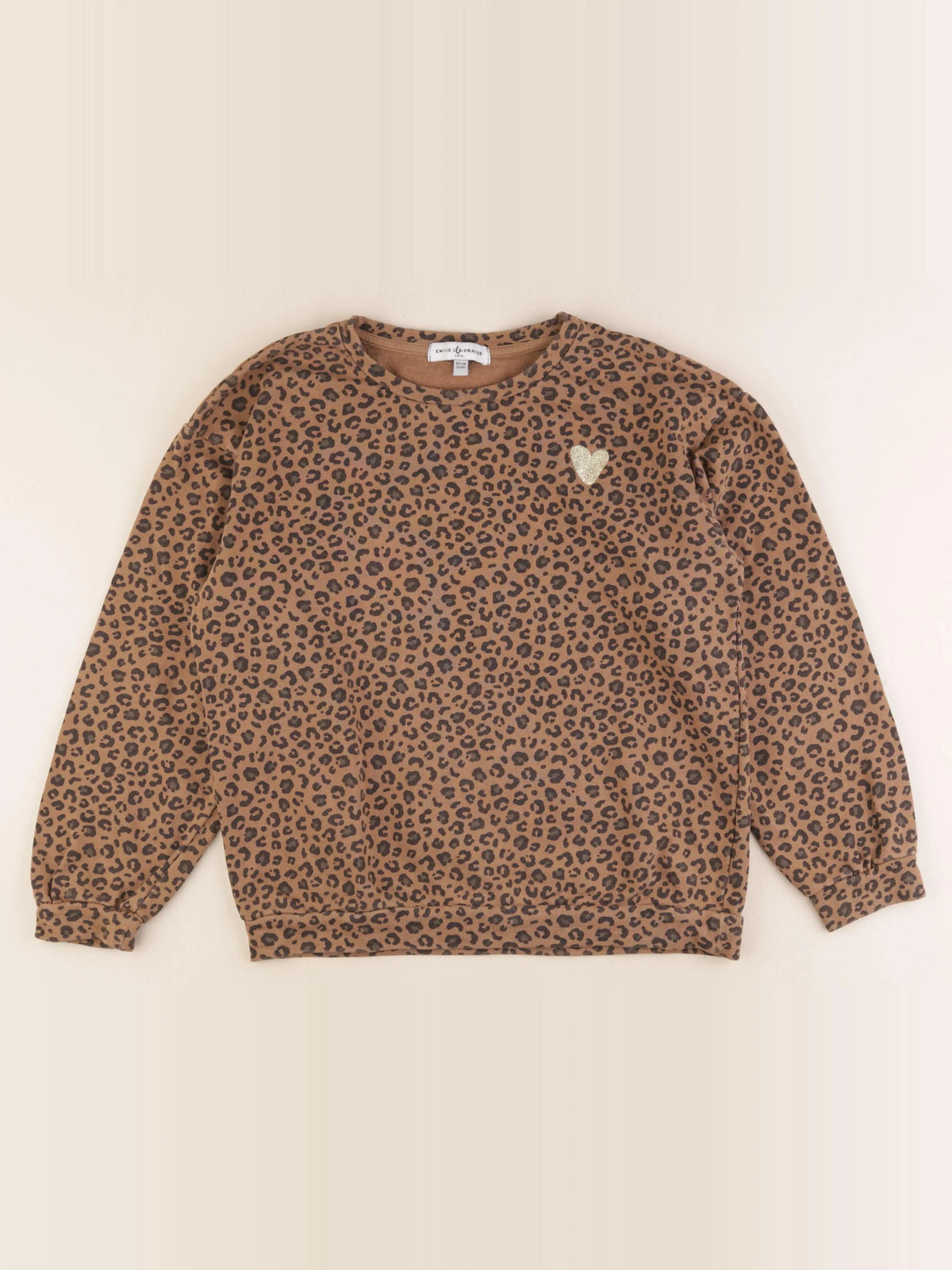 Vertbaudet - sweat marron - 12 ans