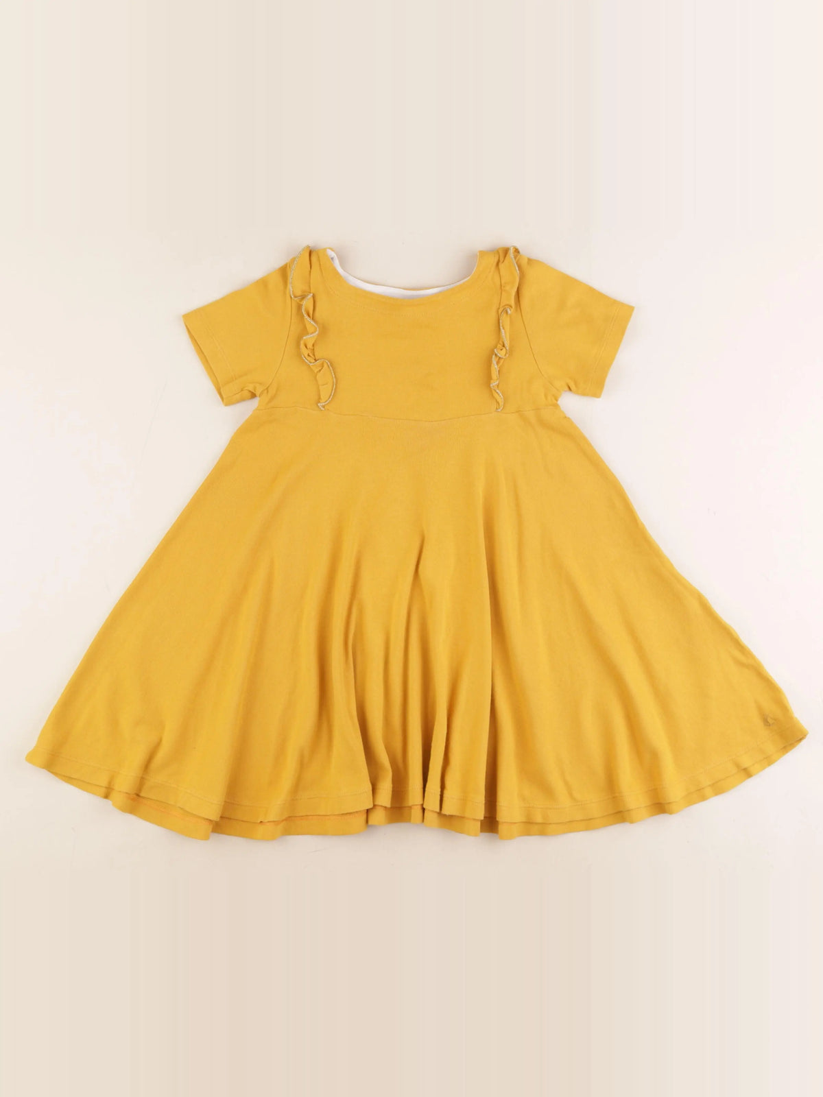 Petit Bateau - robe jaune - 4 ans